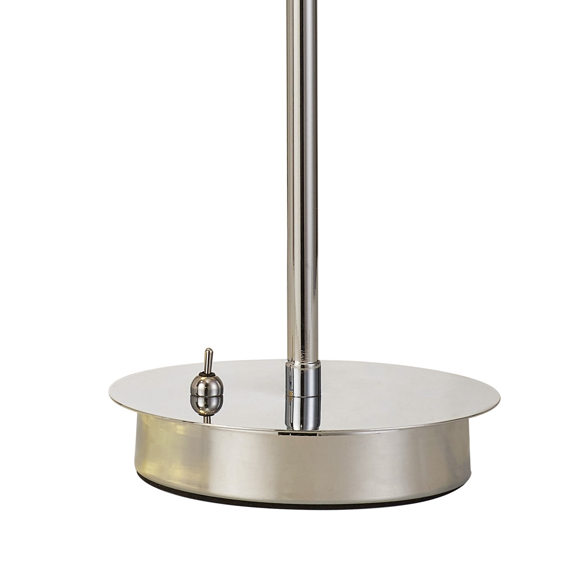 Fabula Roding Single Adjustable Table Lamp - Polished Chrome & Iridescent Glass