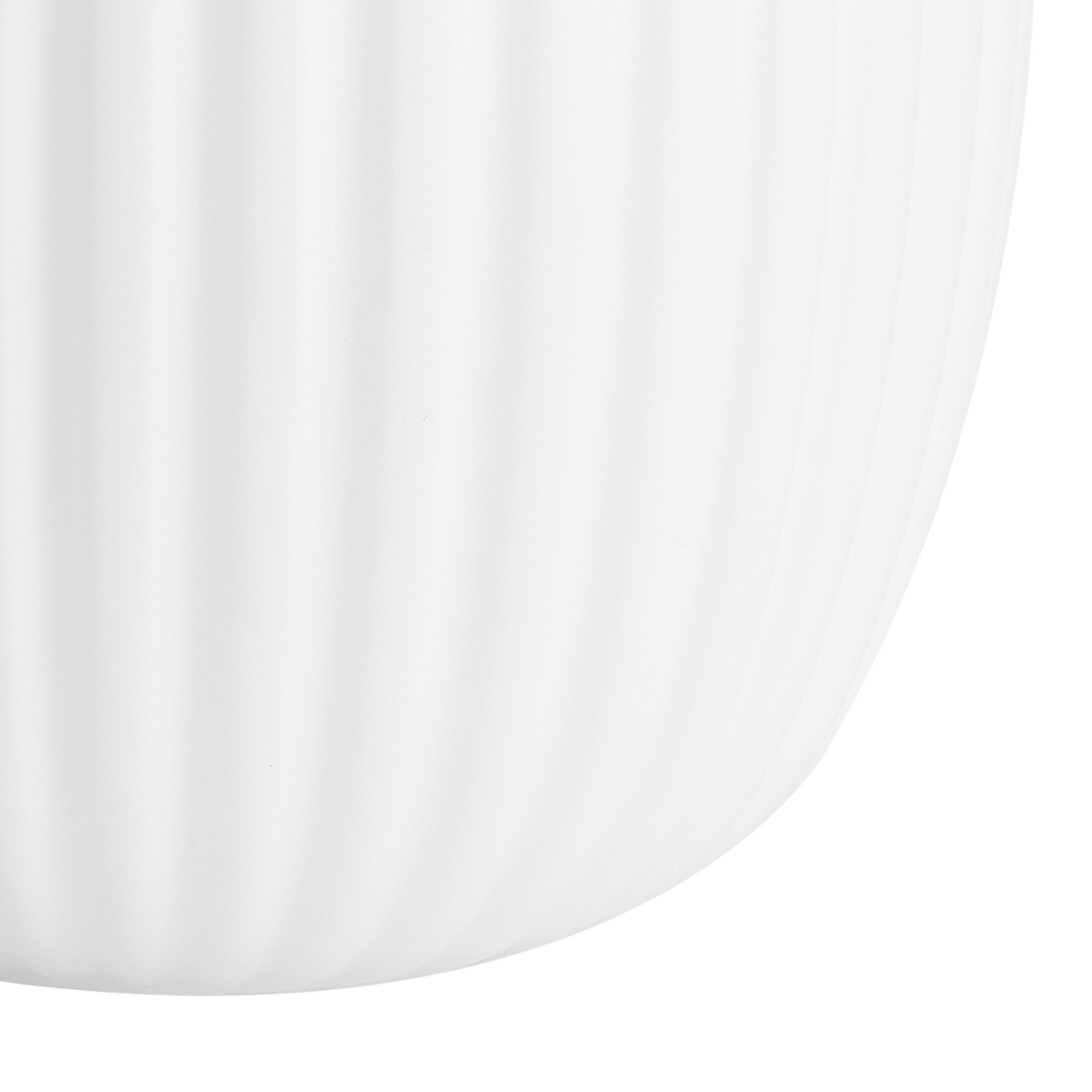 Fabula Springfield 20cm Almond Ribbed Shade - Opal Glass - Shade Only