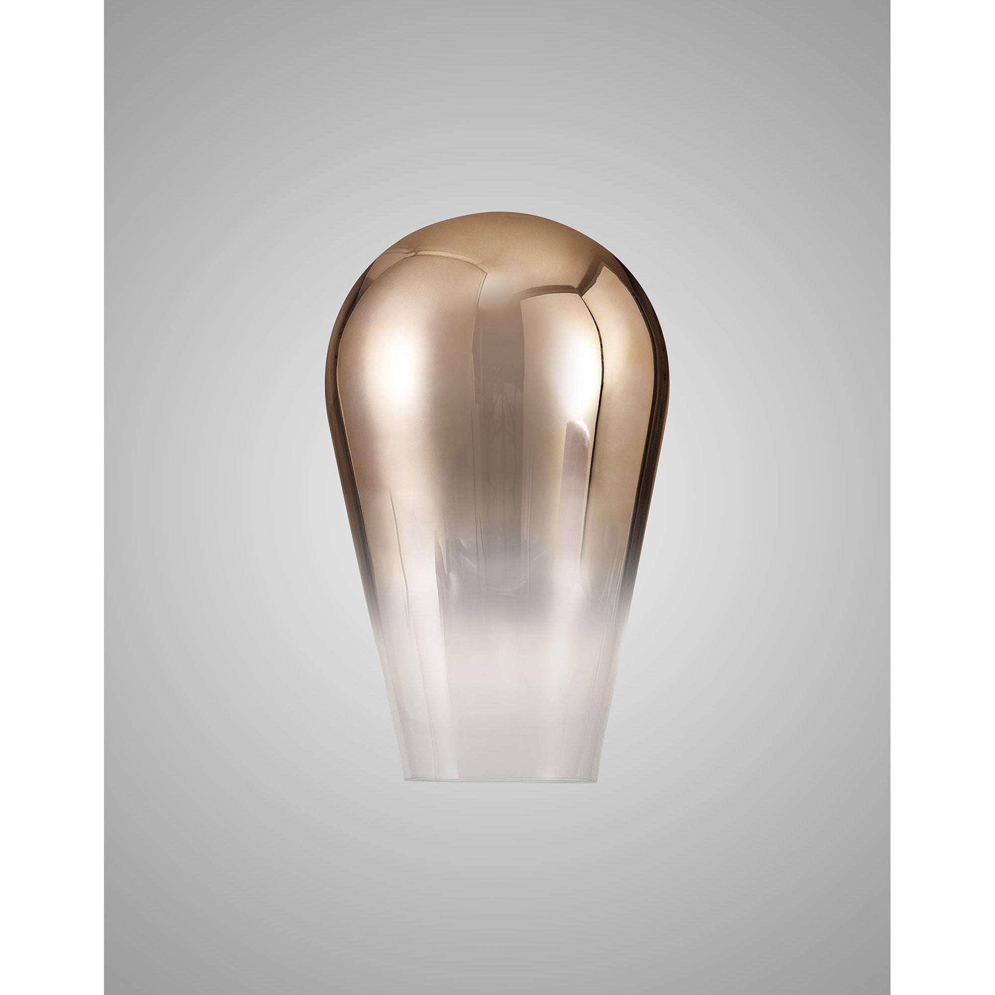 Fabula Springfield 23cm Pear Shaped Shade - Copper Fade Glass - Shade Only
