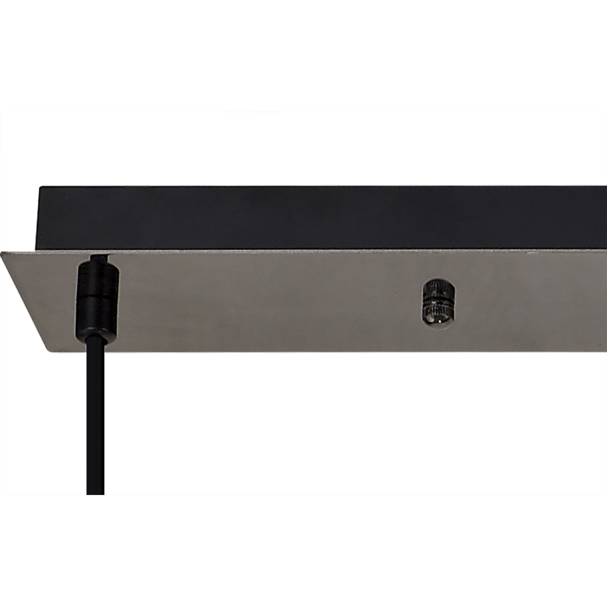 Fabula Springfield 3 Light Linear Suspension Kit - Black Chrome - Frame Only