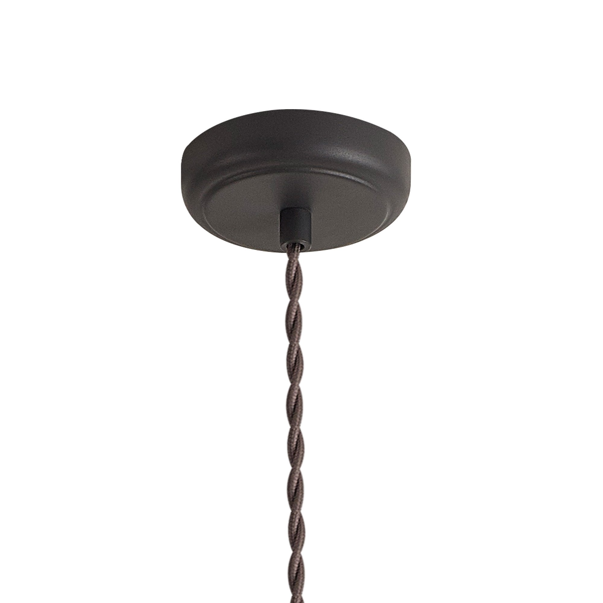 Fabula Sunnyside Large Pendant - Graphite & Satin Nickel