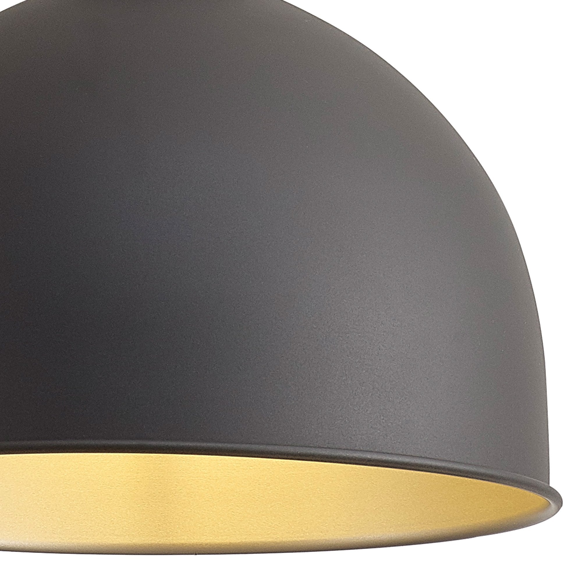 Fabula Sunnyside Large Pendant - Graphite & Satin Nickel