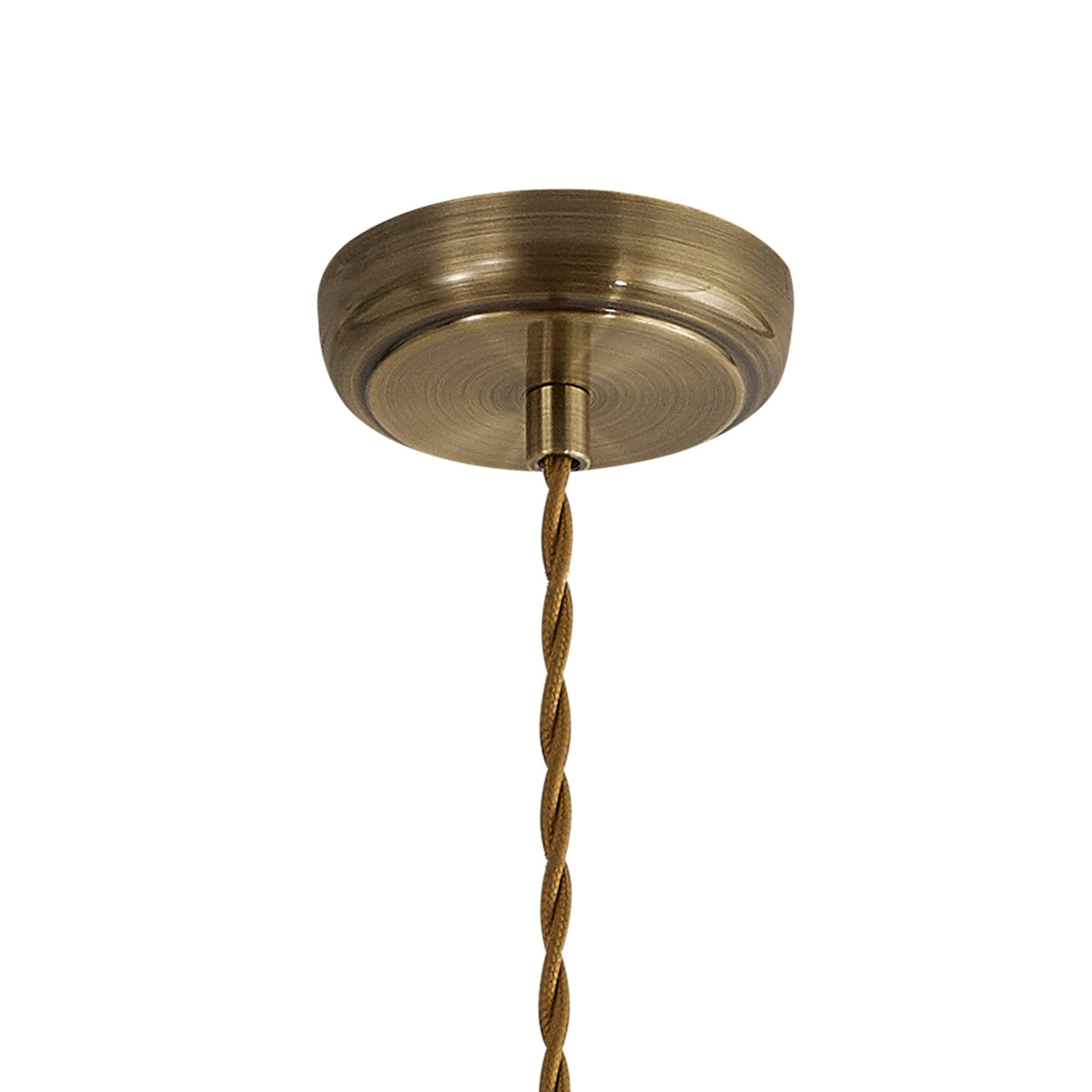 Fabula Sunnyside Large Pendant - Satin Nickel & Antique Brass