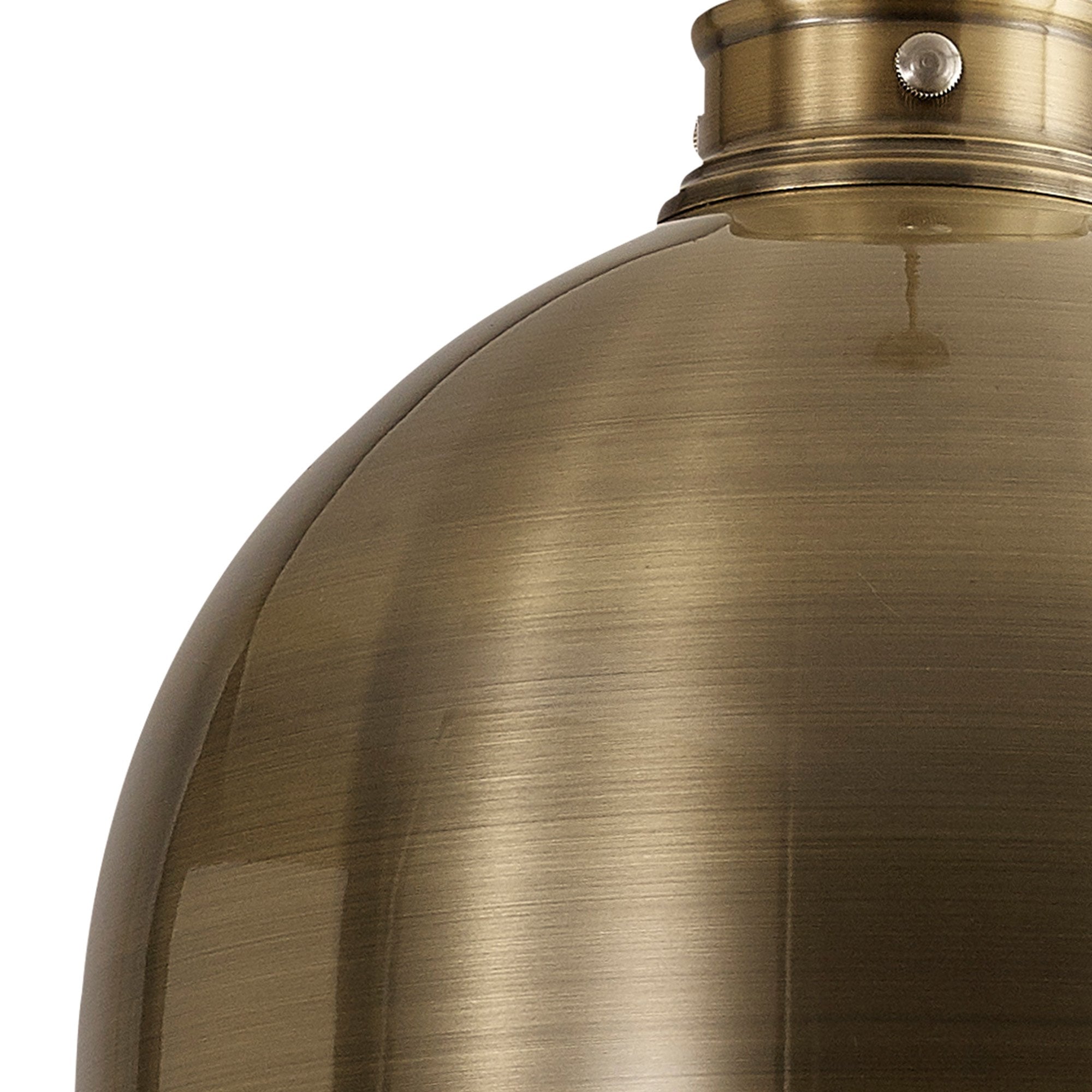 Fabula Sunnyside Large Pendant - Satin Nickel & Antique Brass