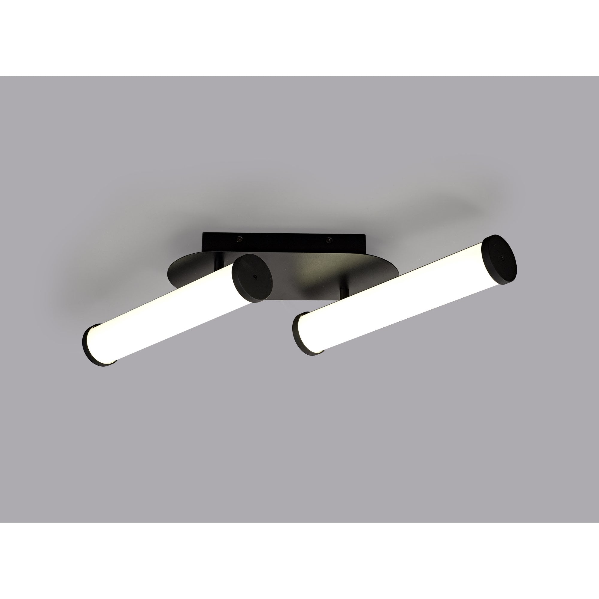 Fabula Torrington 2 Light Ceiling Light - Sand Black - IP44