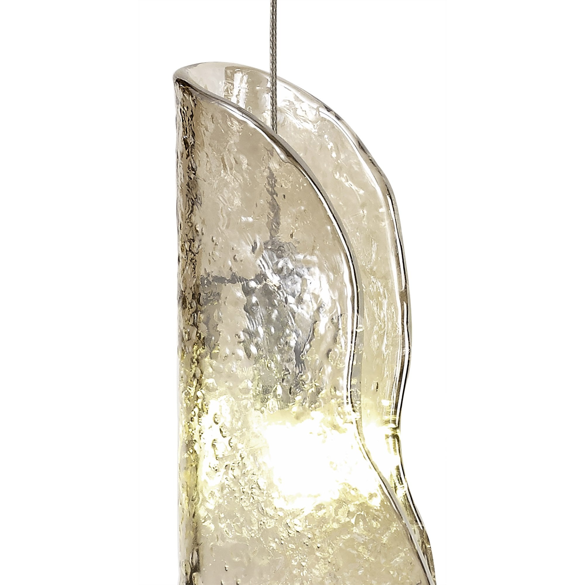 Fabula Treetops Single Wall Light - Brass & Cognac Glass