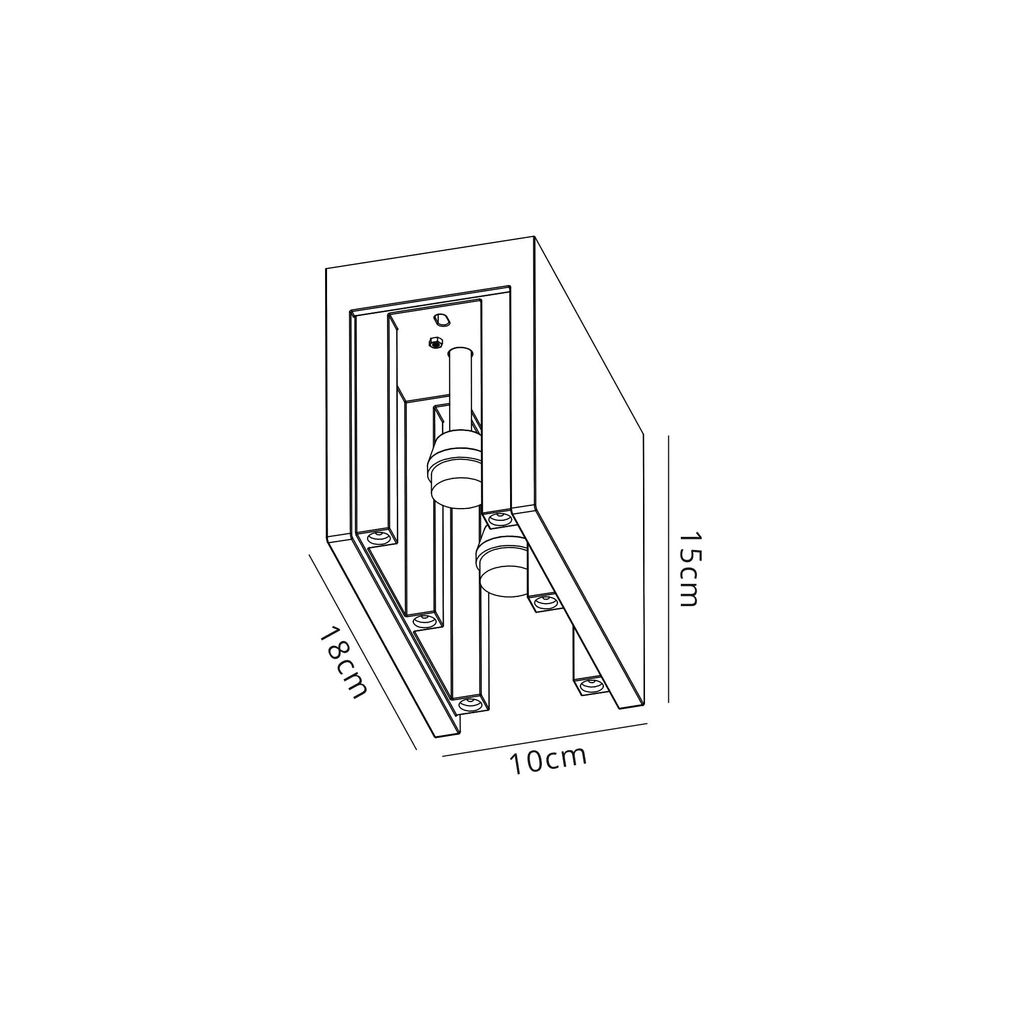 Fabula Trevose 2 Light Rectangular Ceiling Spot Light - White Paintable Gypsum
