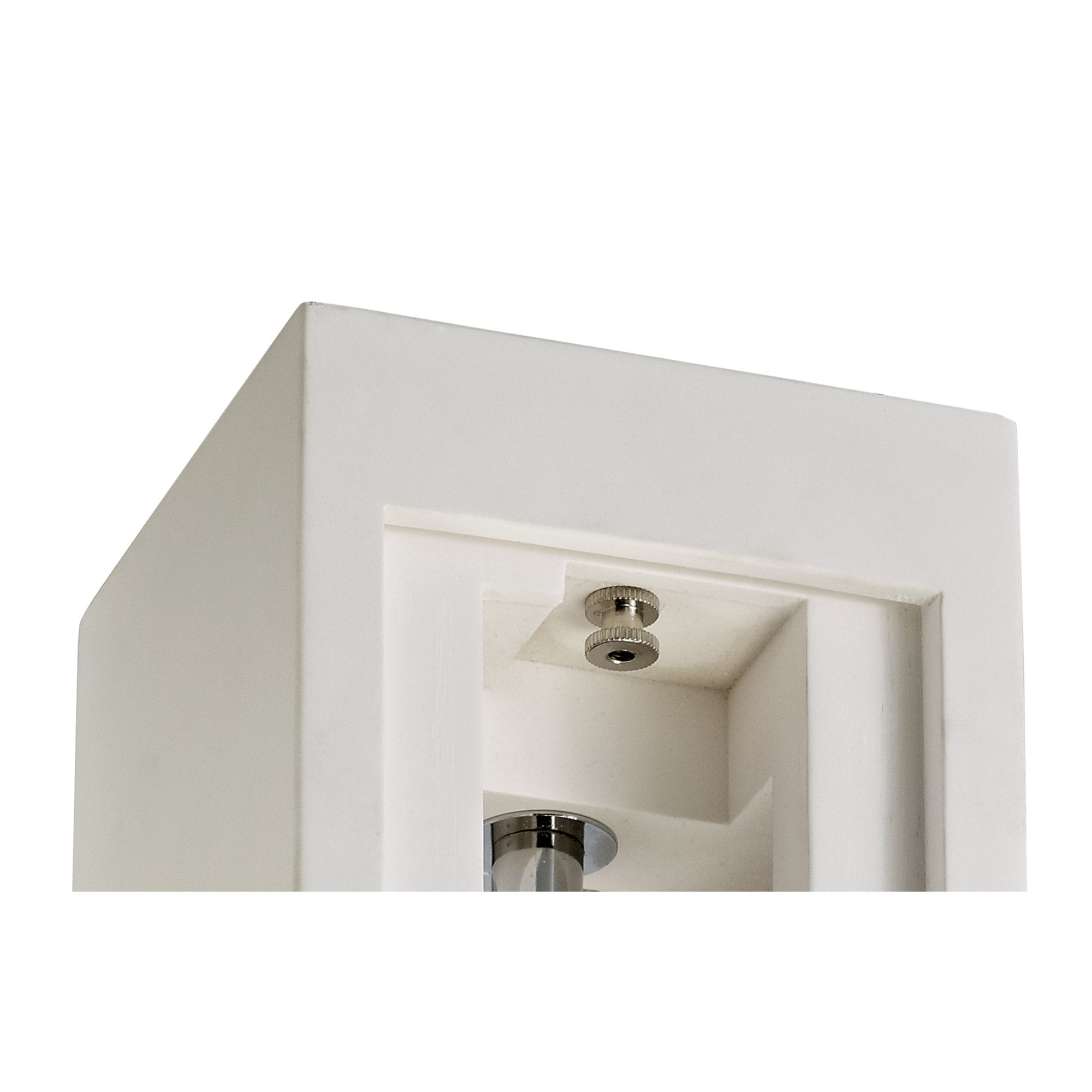 Fabula Trevose Single Square Ceiling Spot Light - White Paintable Gypsum