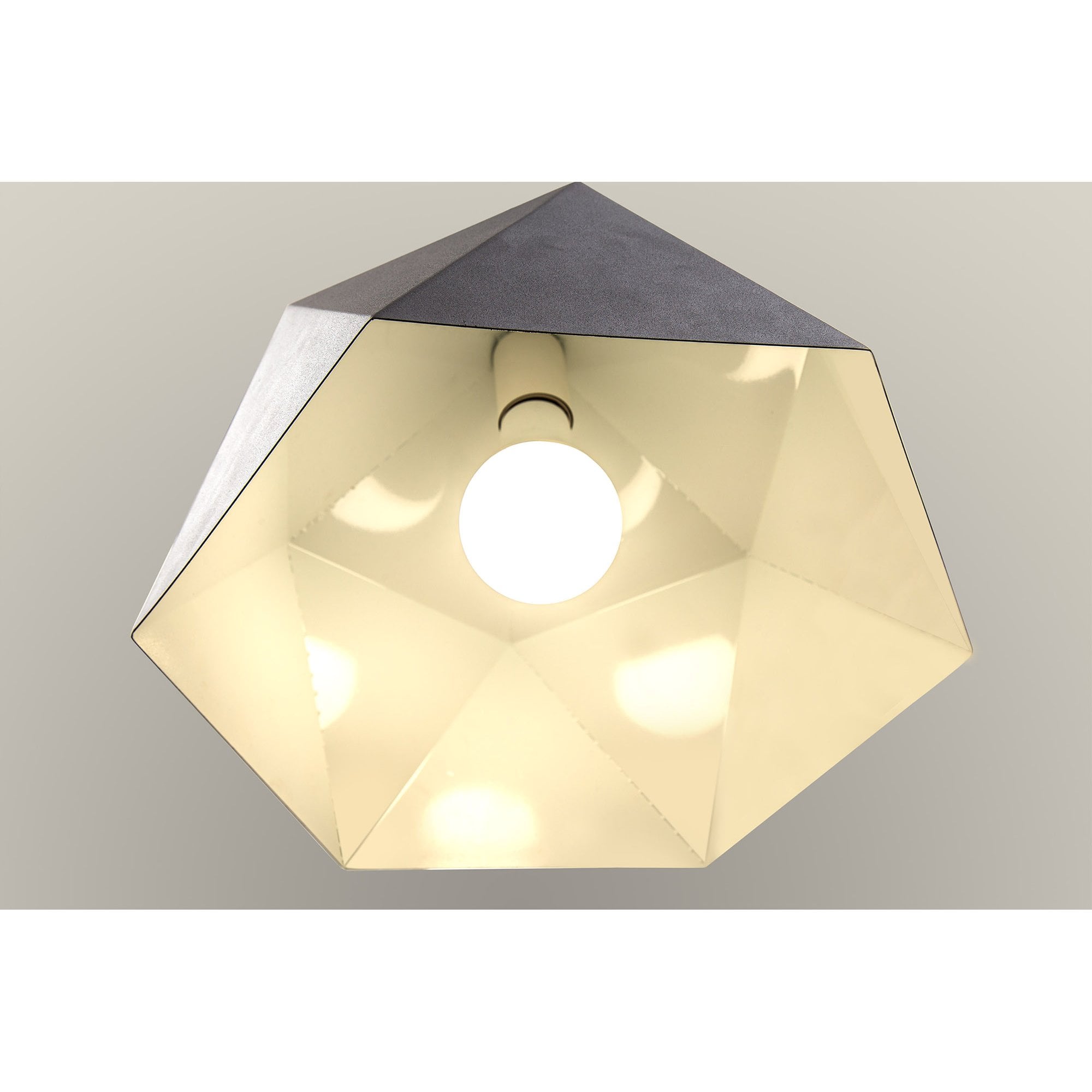 Fabula Winchester Single Pendant - Graphite & White Inner