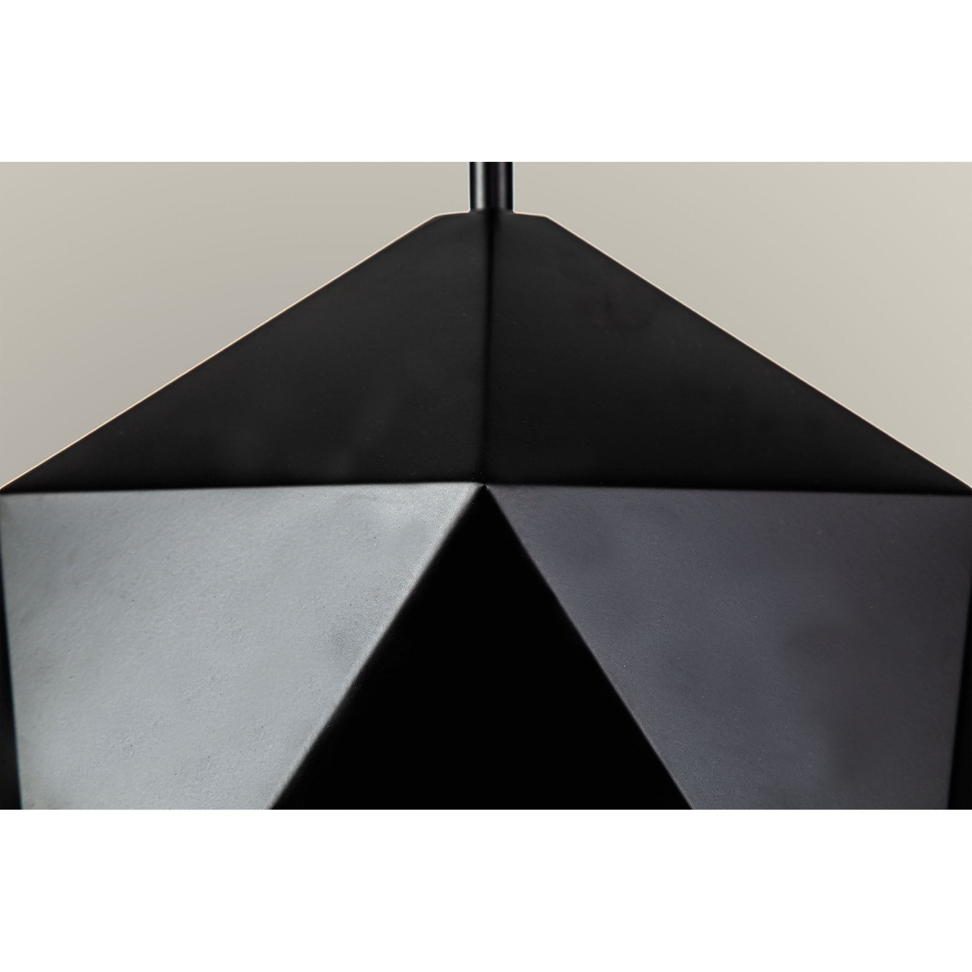 Fabula Winchester Single Pendant - Matt Black & Gold Inner