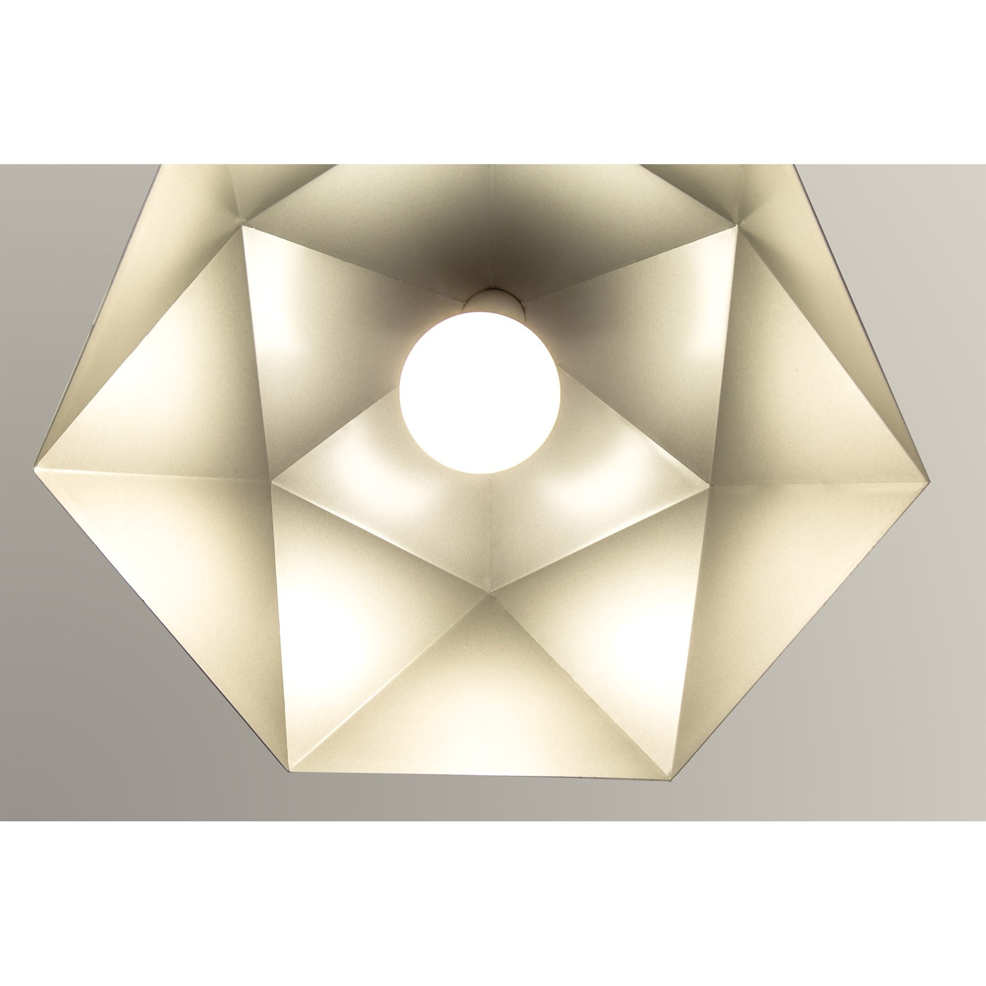 Fabula Winchester Single Pendant - White & Silver Inner