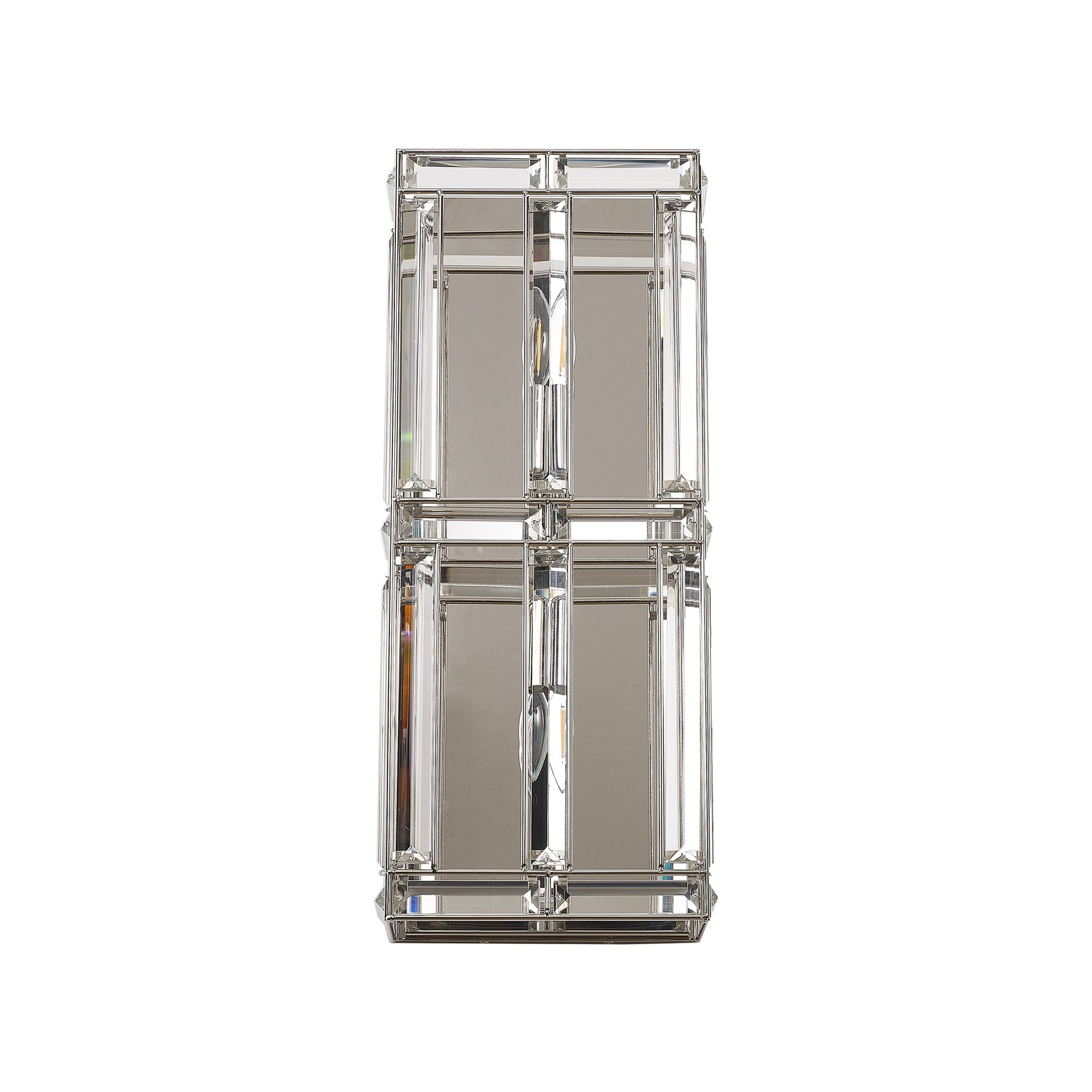 Fabula Woodford 2 Light Rectangular Wall Light - Polished Nickel