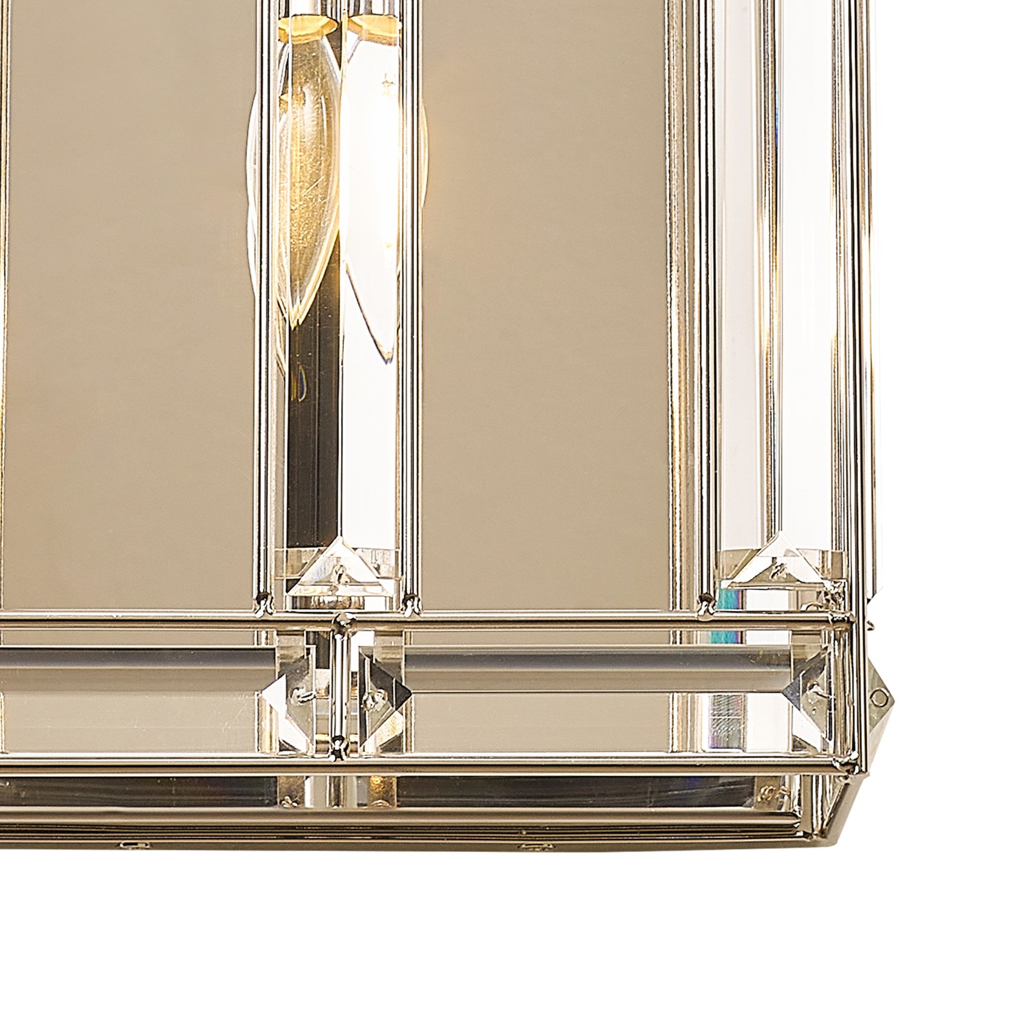 Fabula Woodford 2 Light Rectangular Wall Light - Polished Nickel