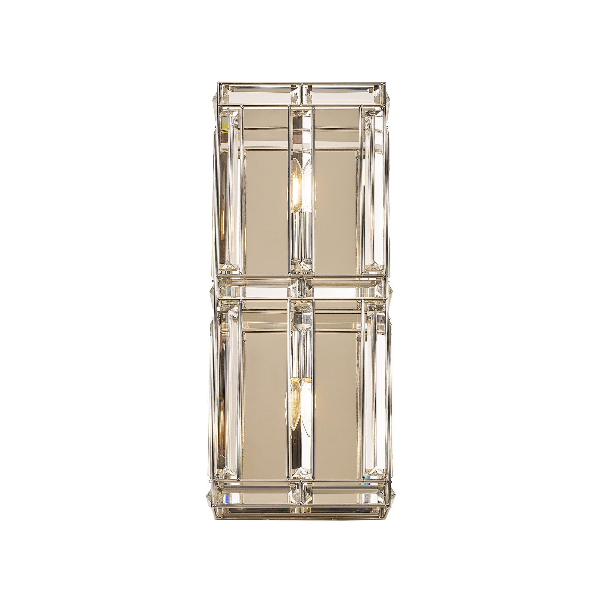 Fabula Woodford 2 Light Rectangular Wall Light - Polished Nickel
