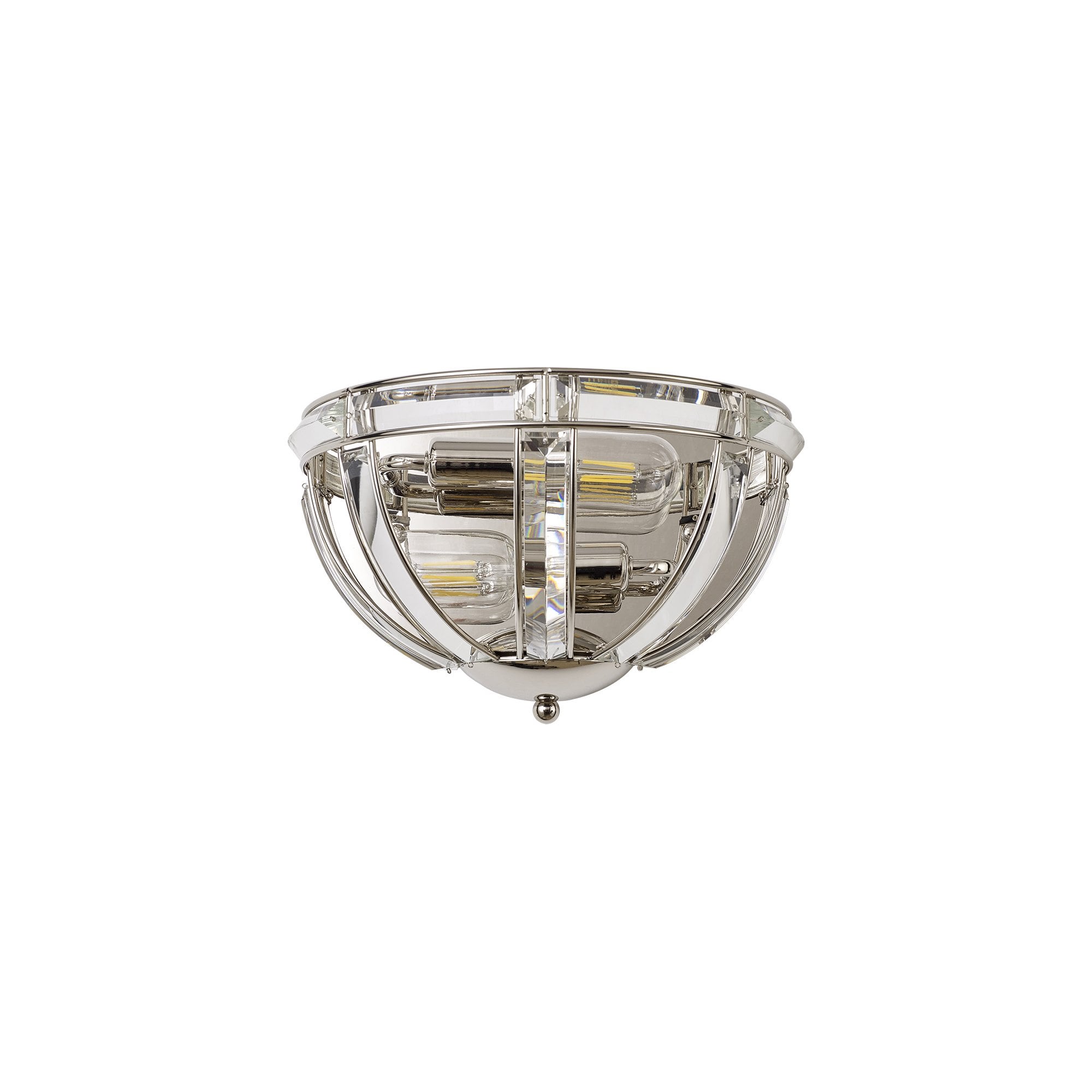 Fabula Woodford 2 Light Wall Light - Polished Nickel