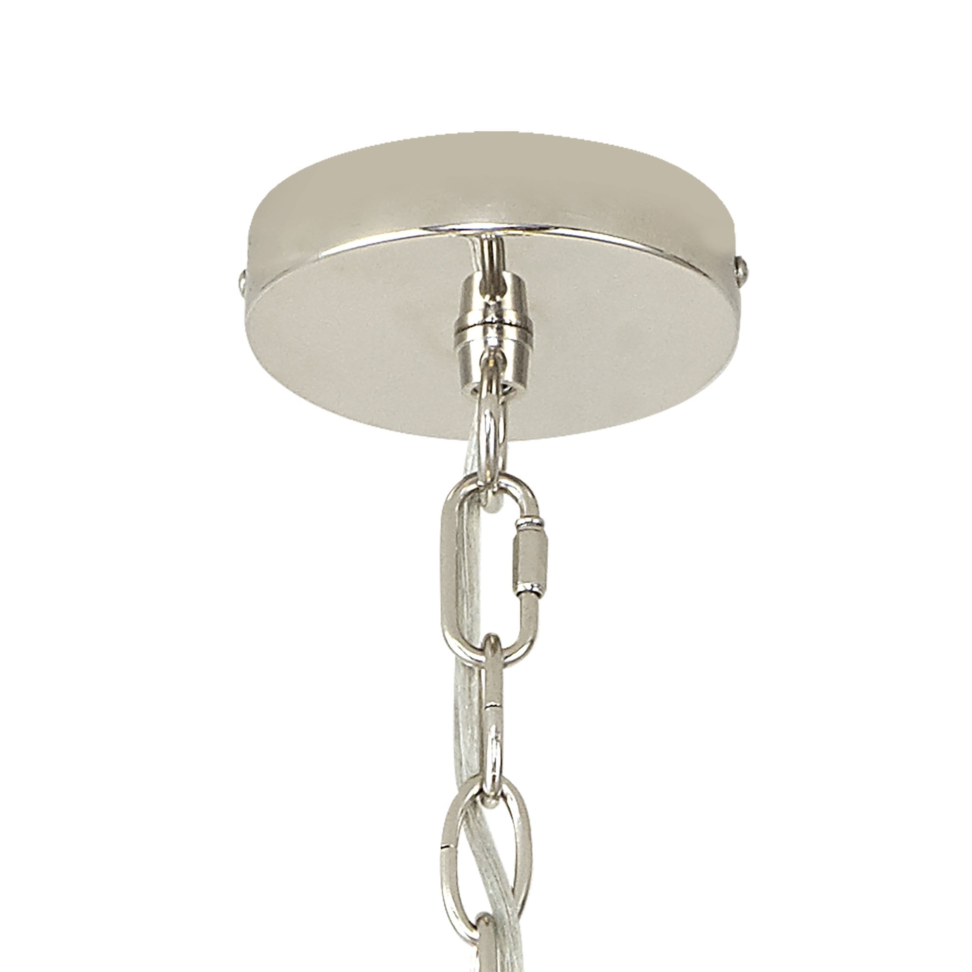 Fabula Woodford Large 6 Light Round Pendant - Polished Nickel