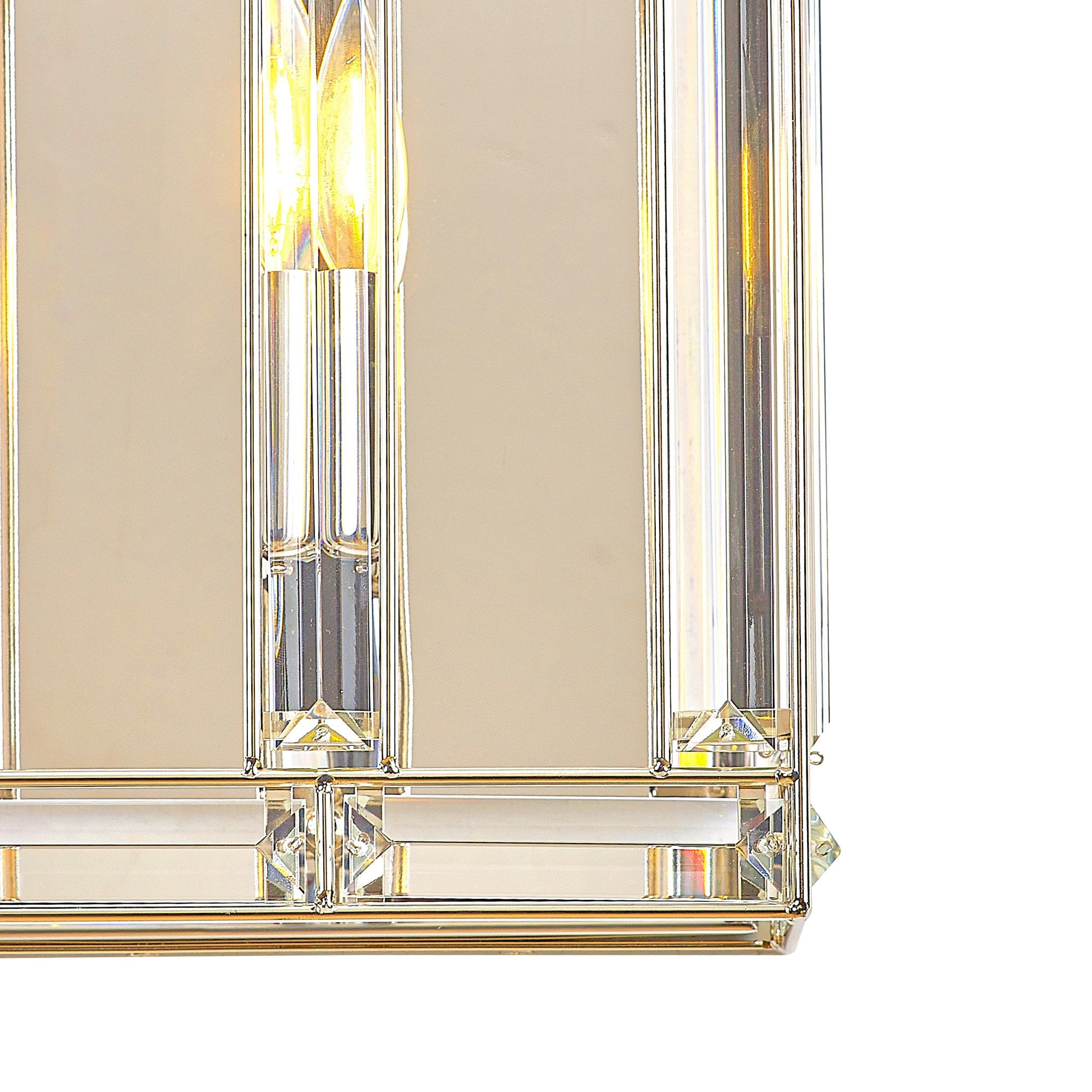 Fabula Woodford Single Square Wall Light - Polished Nickel