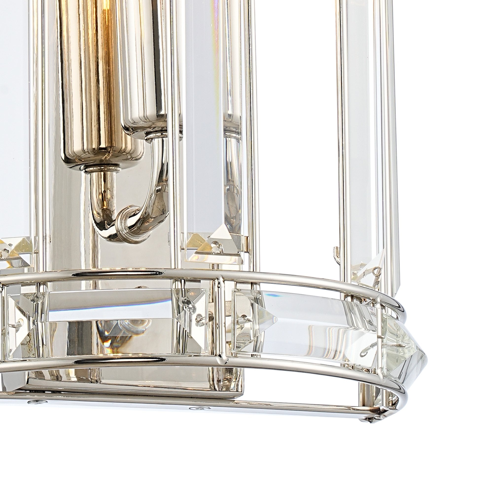 Fabula Woodford Single Wall Light - Polished Nickel