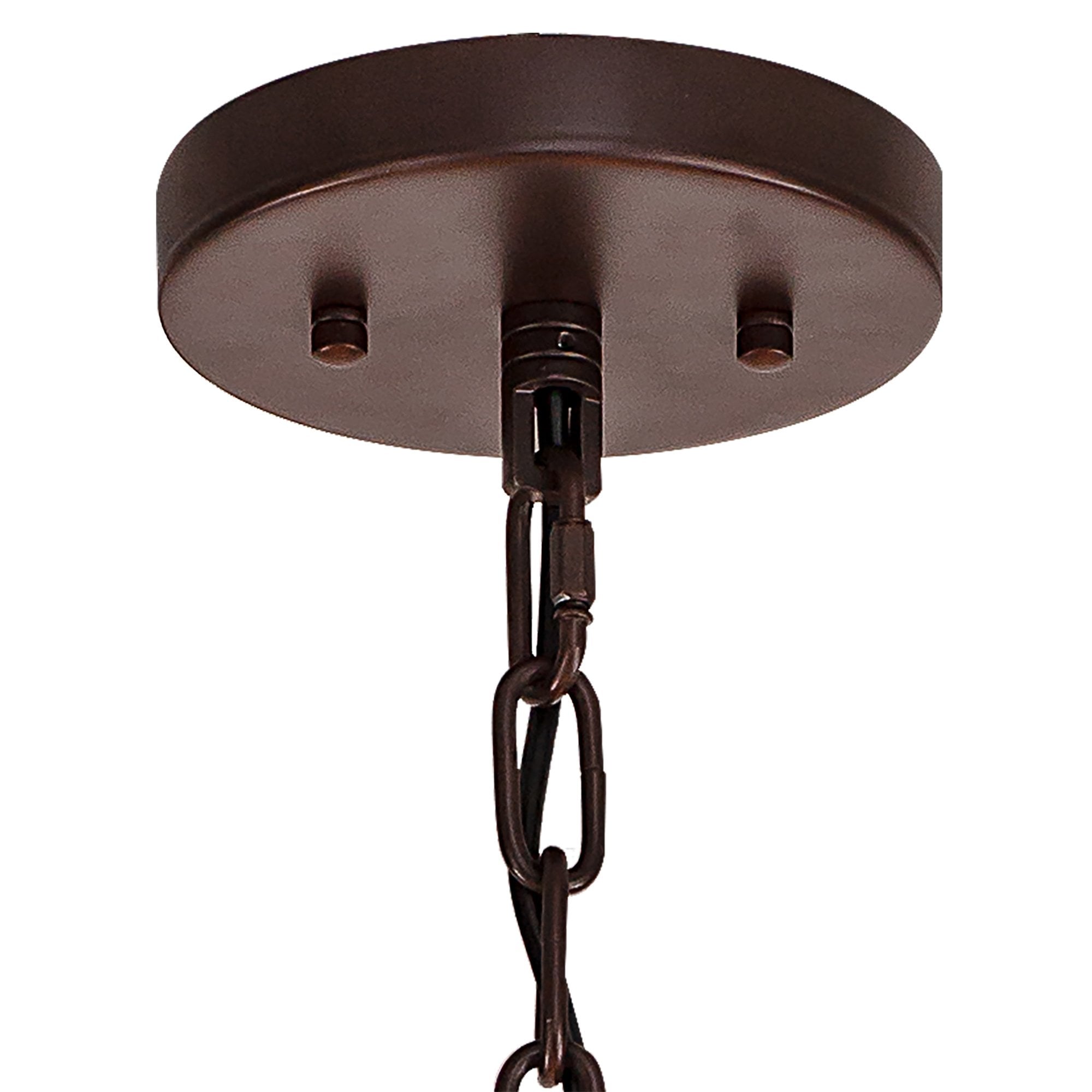 Fabula Wordworth 16 Light Round Pendant - Brown Oxide & Champagne Gold Glass