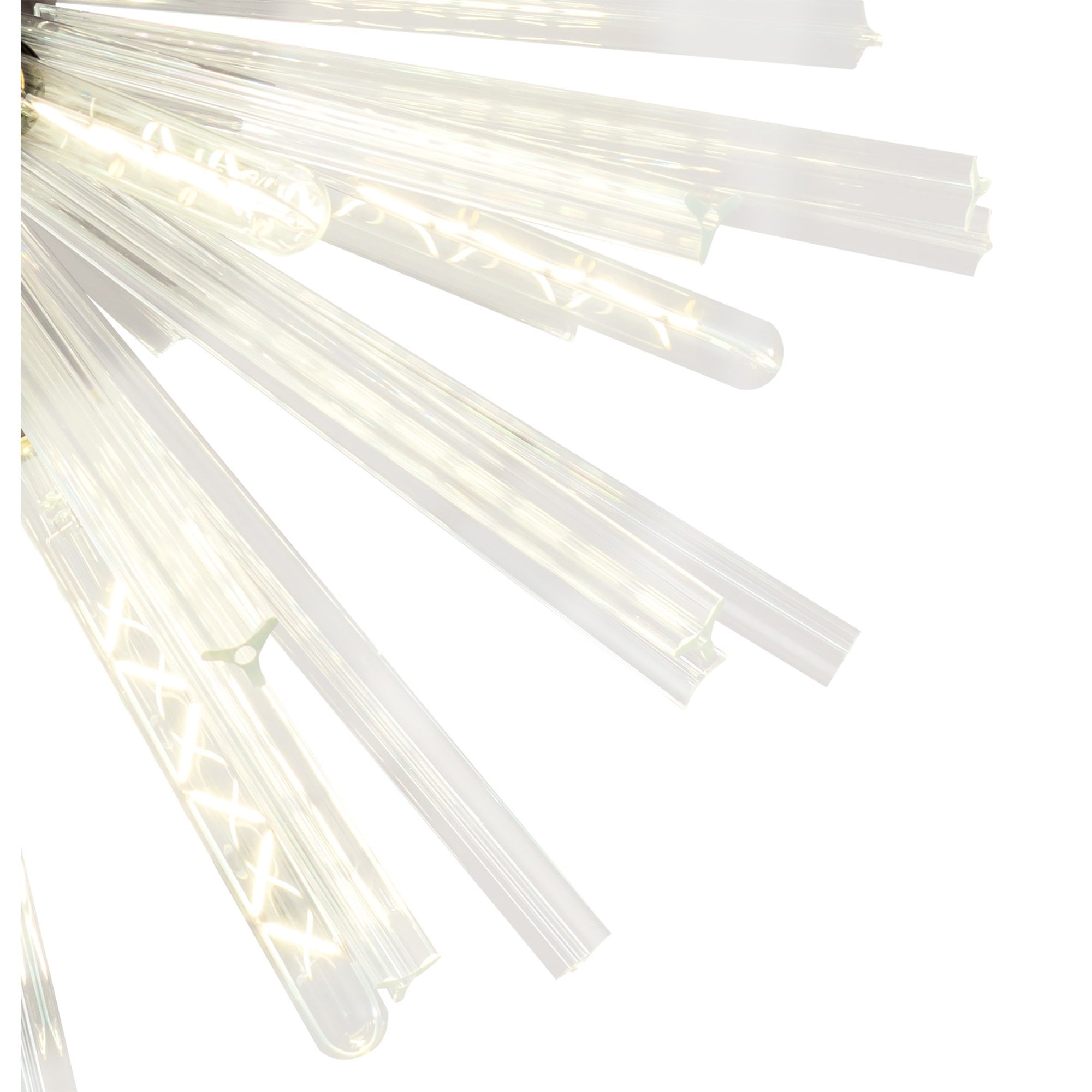 Fabula Wordworth 16 Light Round Pendant - Brown Oxide & Clear Glass