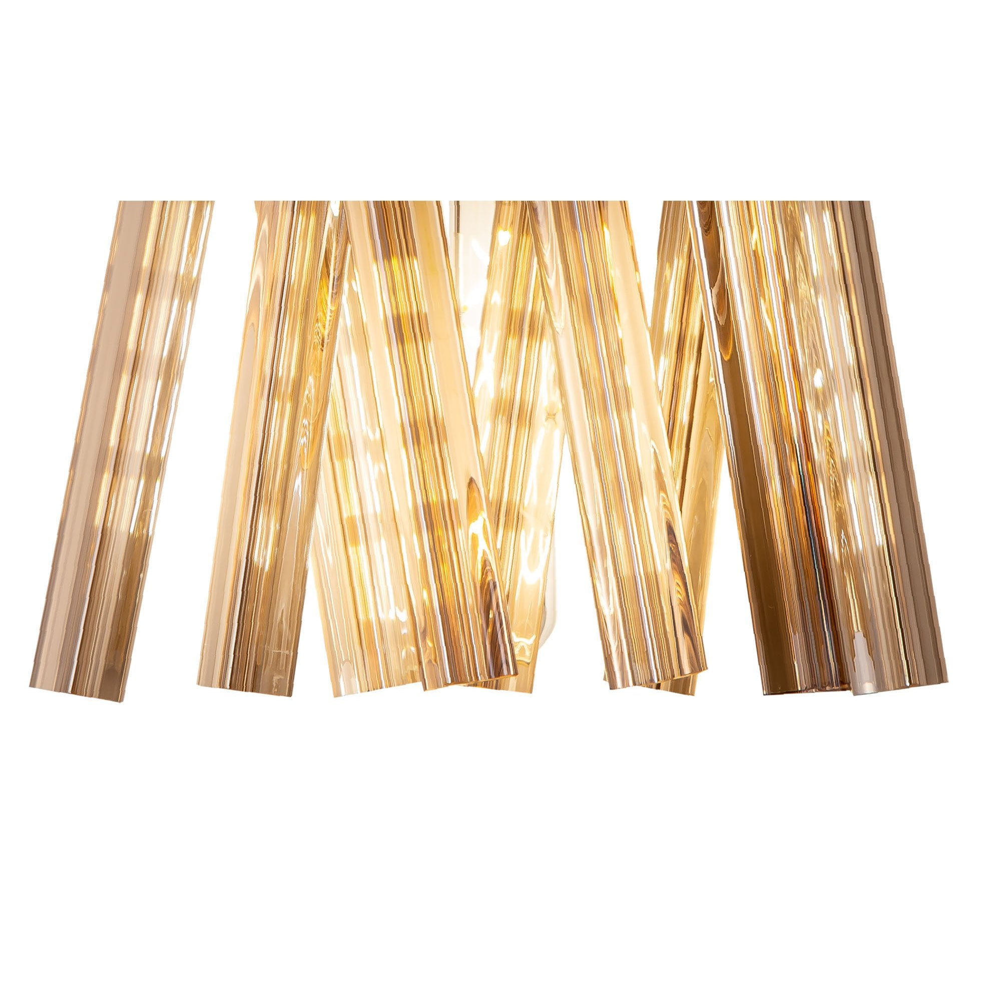 Fabula Wordworth 2 Light Wall Light - Polished Nickel & Champagne Glass