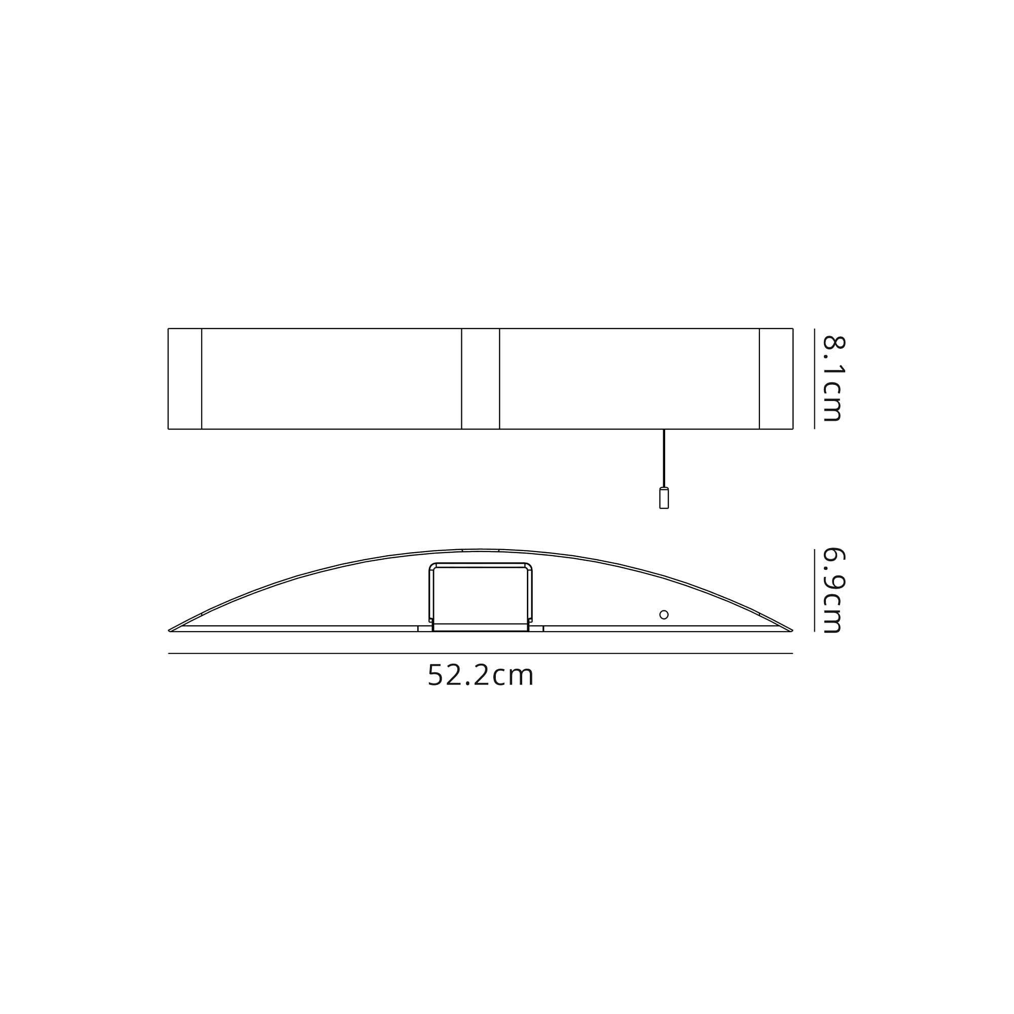 Fabula Wren LED Bathroom Wall Lamp with Shaver Socket & Pull Switch - Polished Chrome - IP44