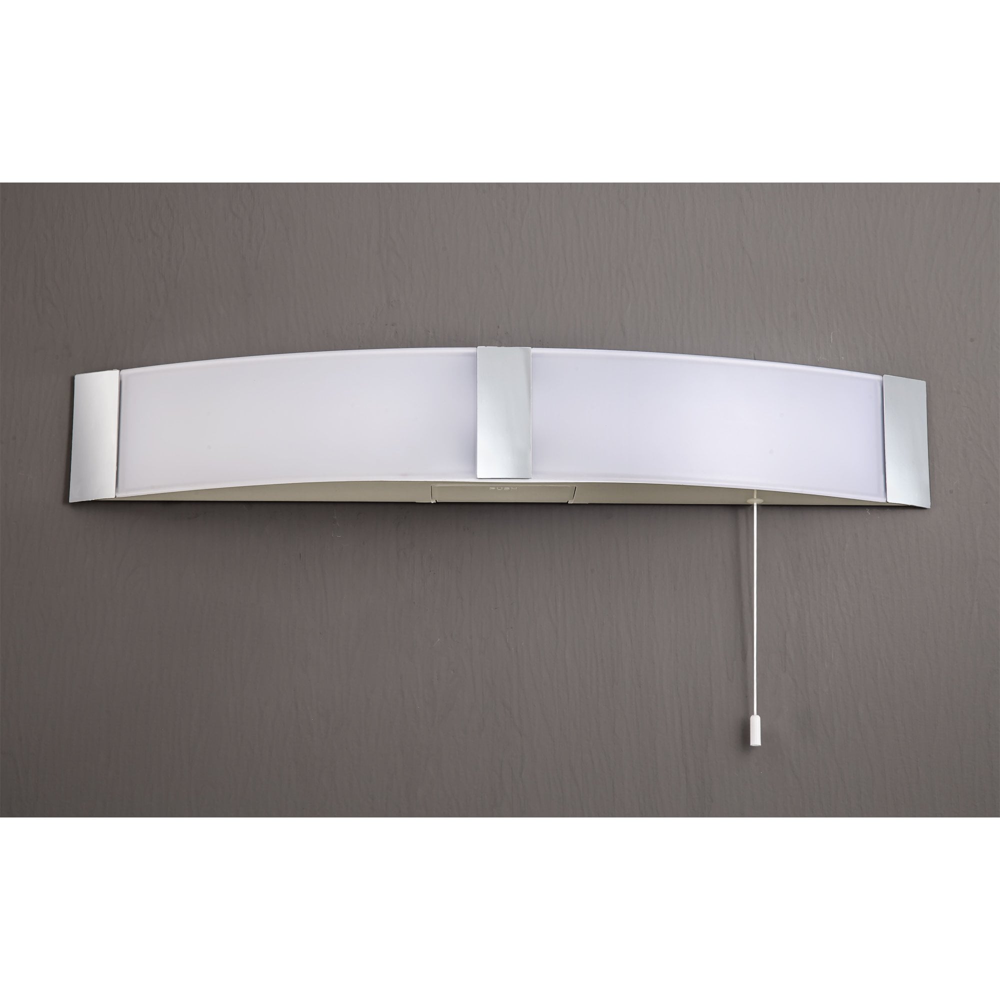 Fabula Wren LED Bathroom Wall Lamp with Shaver Socket & Pull Switch - Polished Chrome - IP44