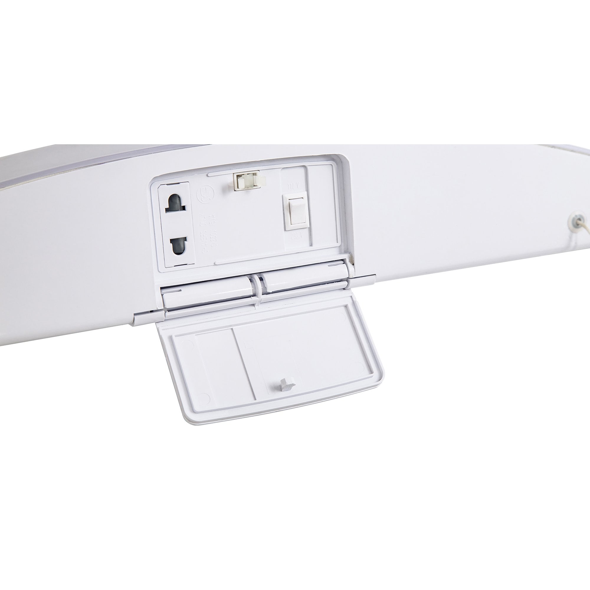 Fabula Wren LED Bathroom Wall Lamp with Shaver Socket & Pull Switch - Polished Chrome - IP44