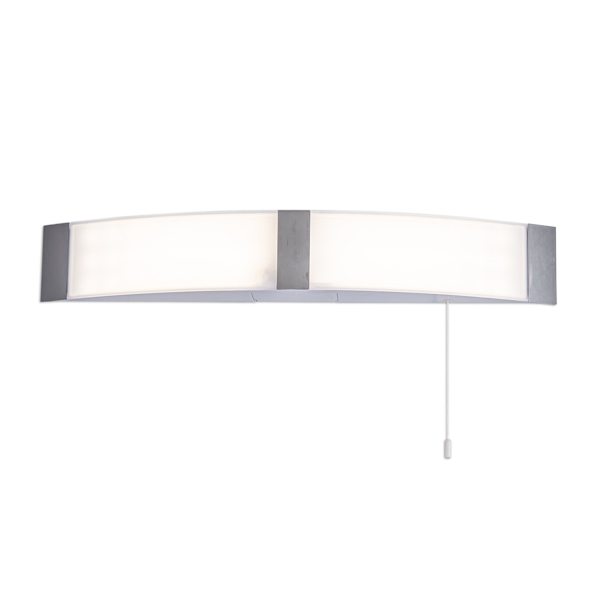 Fabula Wren LED Bathroom Wall Lamp with Shaver Socket & Pull Switch - Polished Chrome - IP44