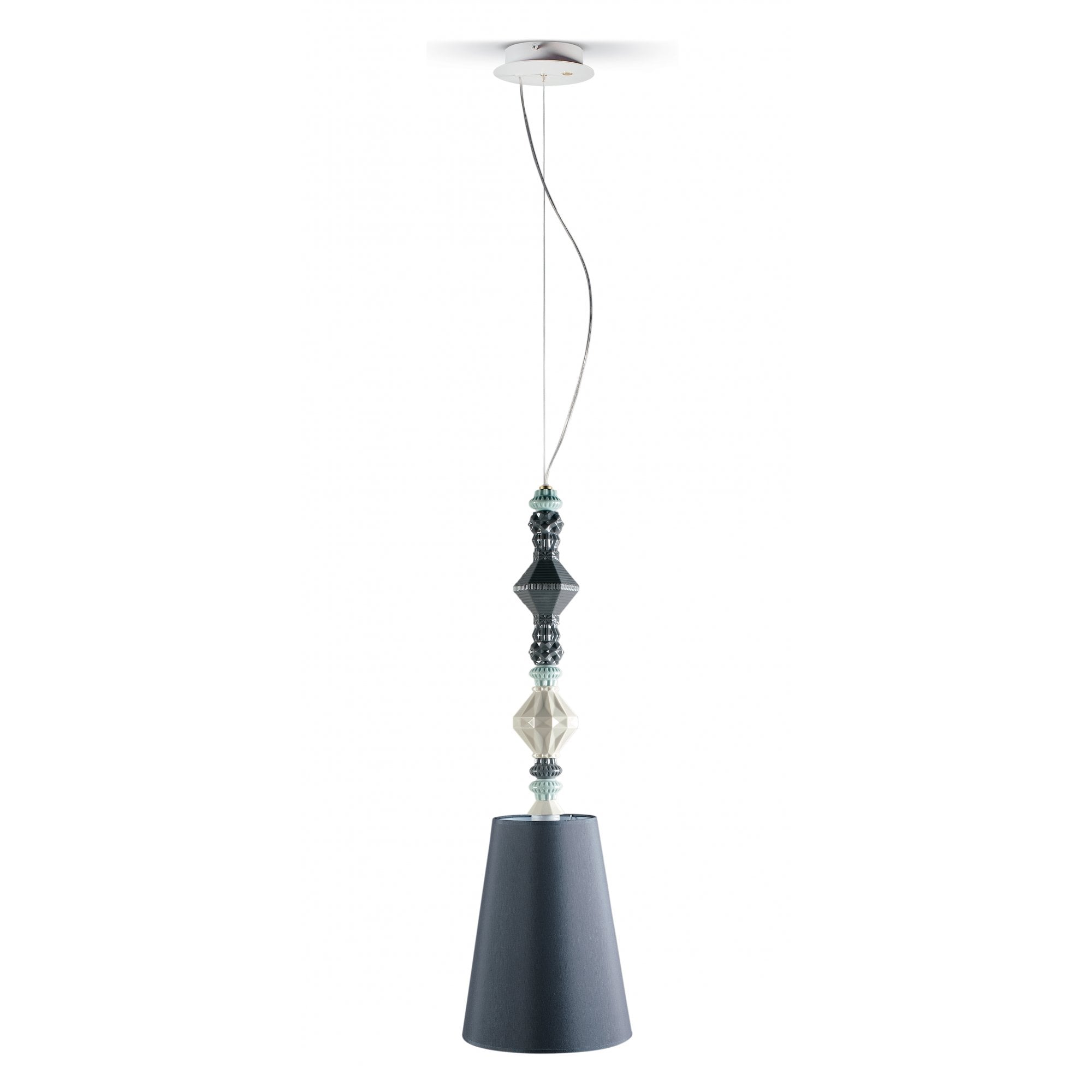 Lladro Belle De Nuit Pendant Lamp II - Black