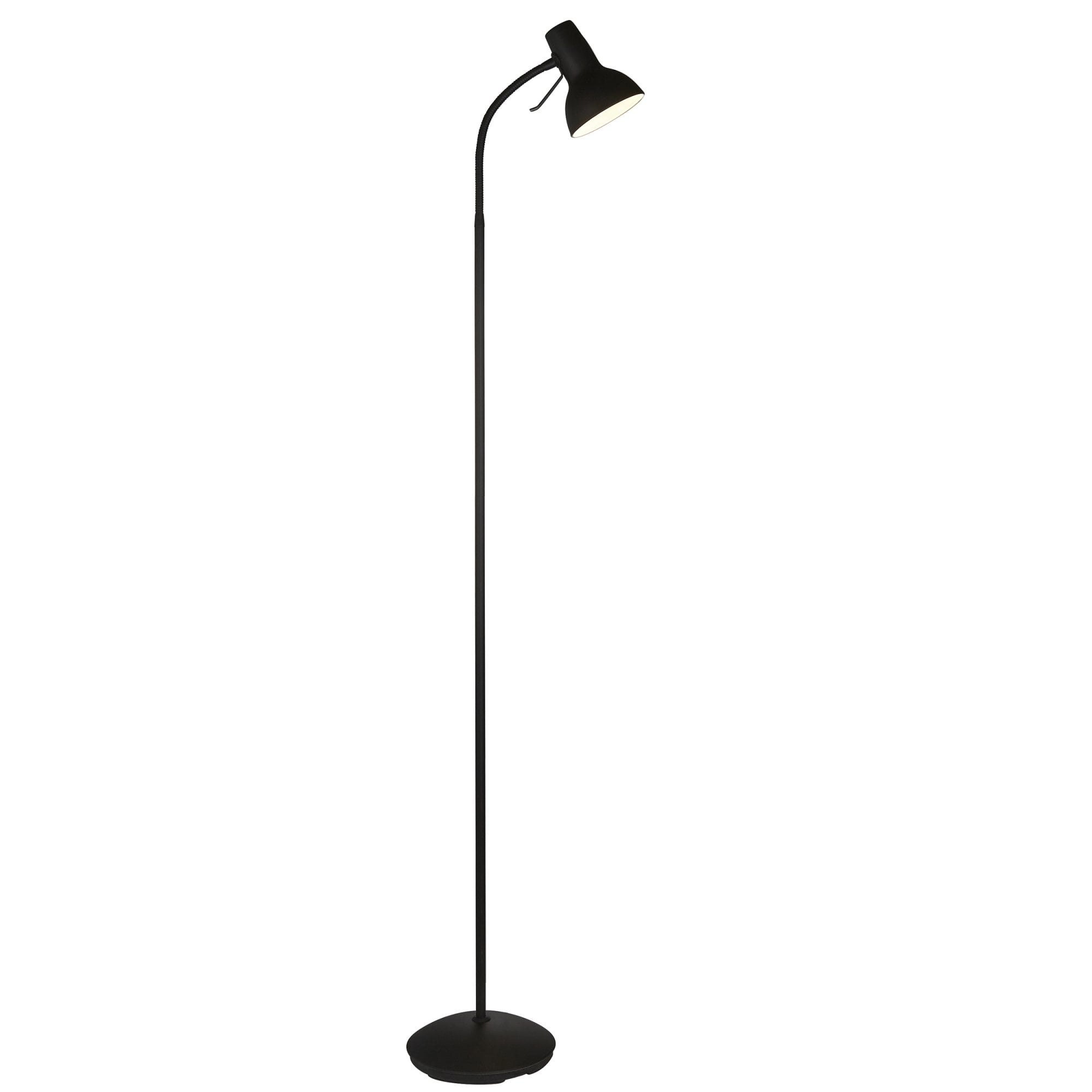 Endon Amalfi Single Floor Light - Matt Black Paint