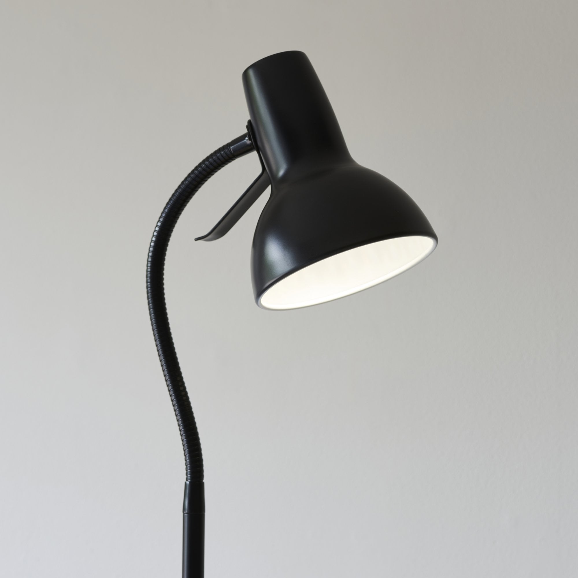 Endon Amalfi Single Floor Light - Matt Black Paint