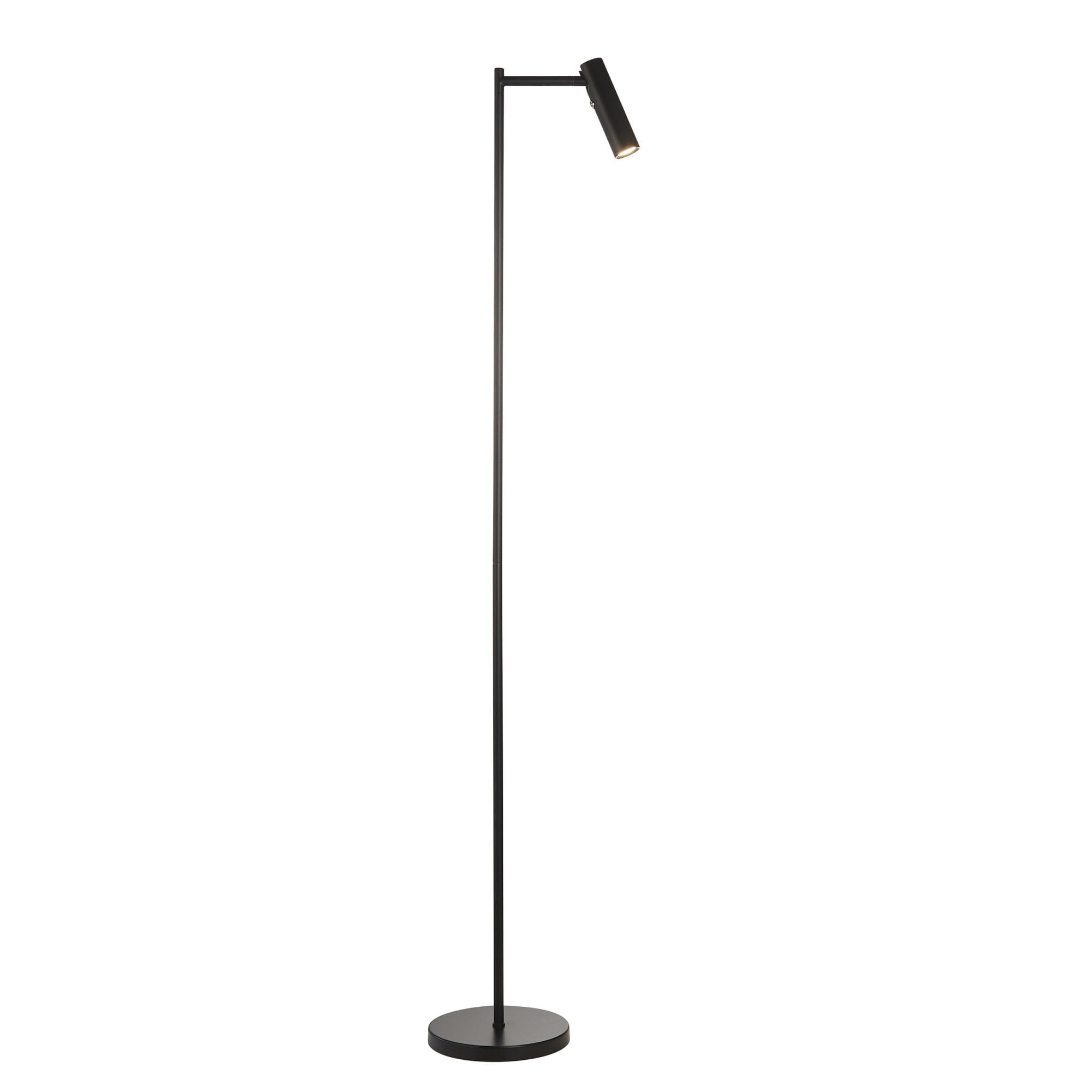 Endon Dedicated Reader Single Floor Light - Matt Black