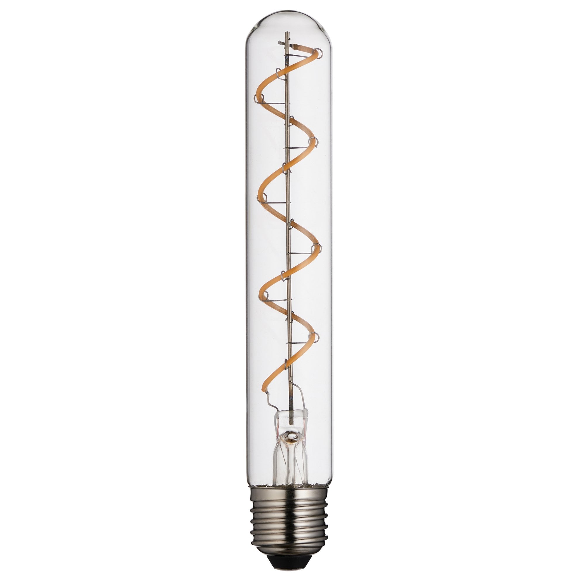 Endon E27 4W LED Spiral Tubular Bulb - 2200K - Dimmable - Clear Glass