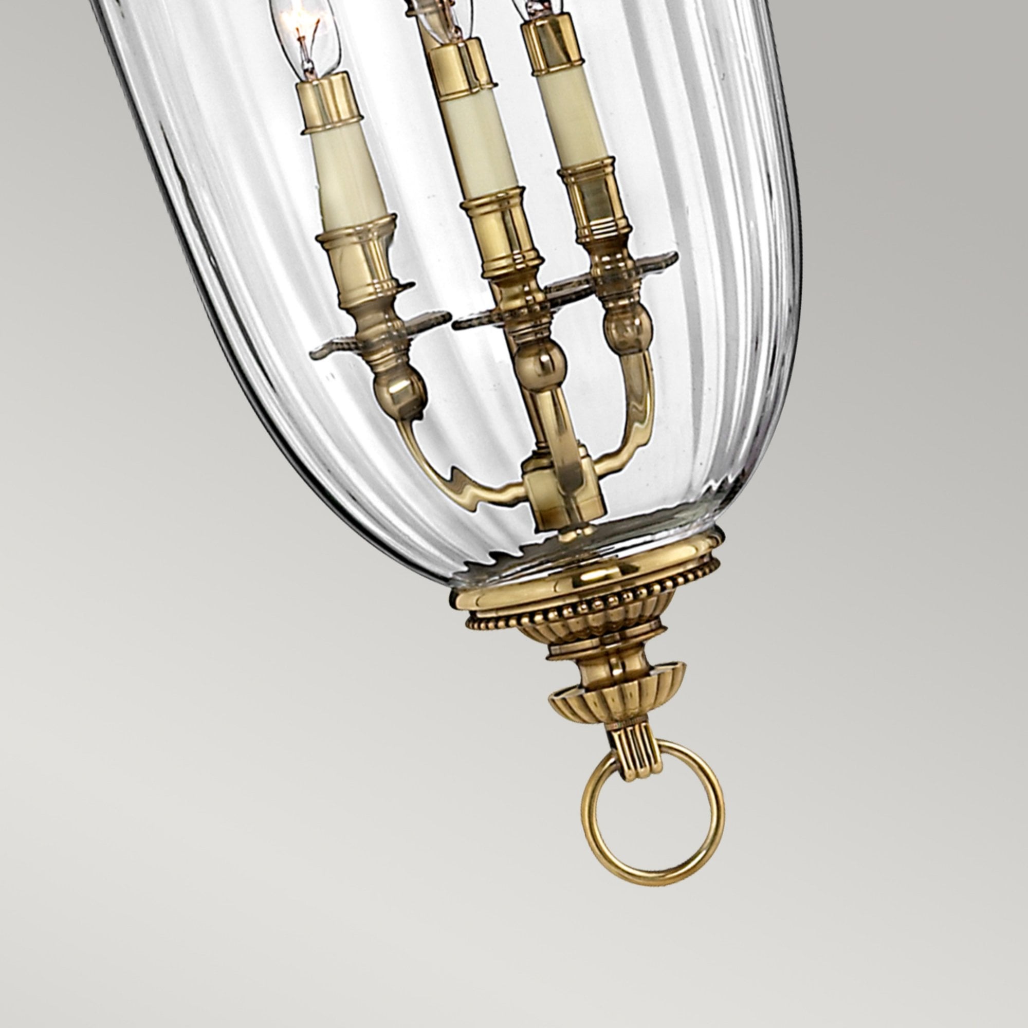 Hinkley Cambridge 3 Light Large Pendant - Burnished Brass