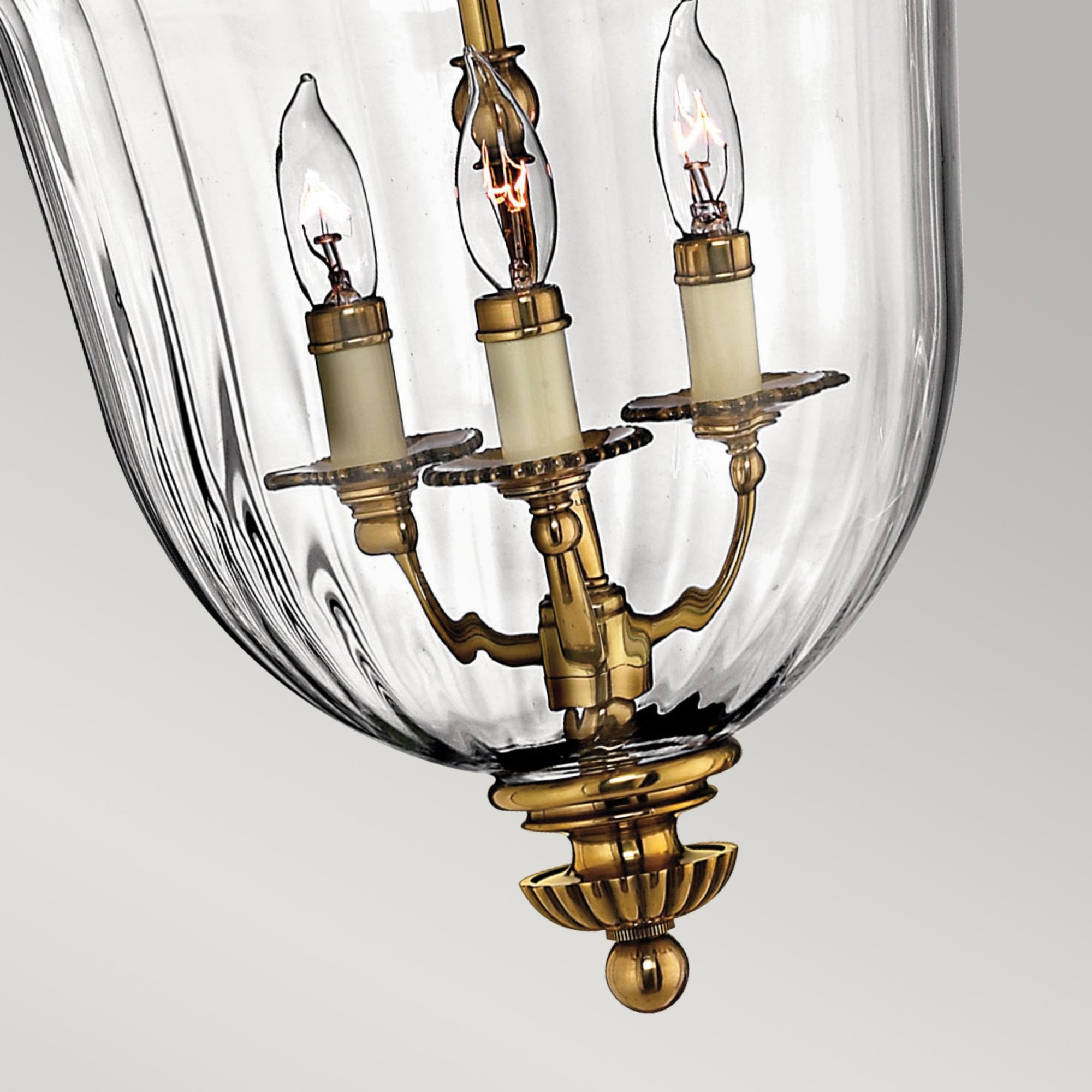 Hinkley Cambridge 3 Light Small Pendant - Burnished Brass