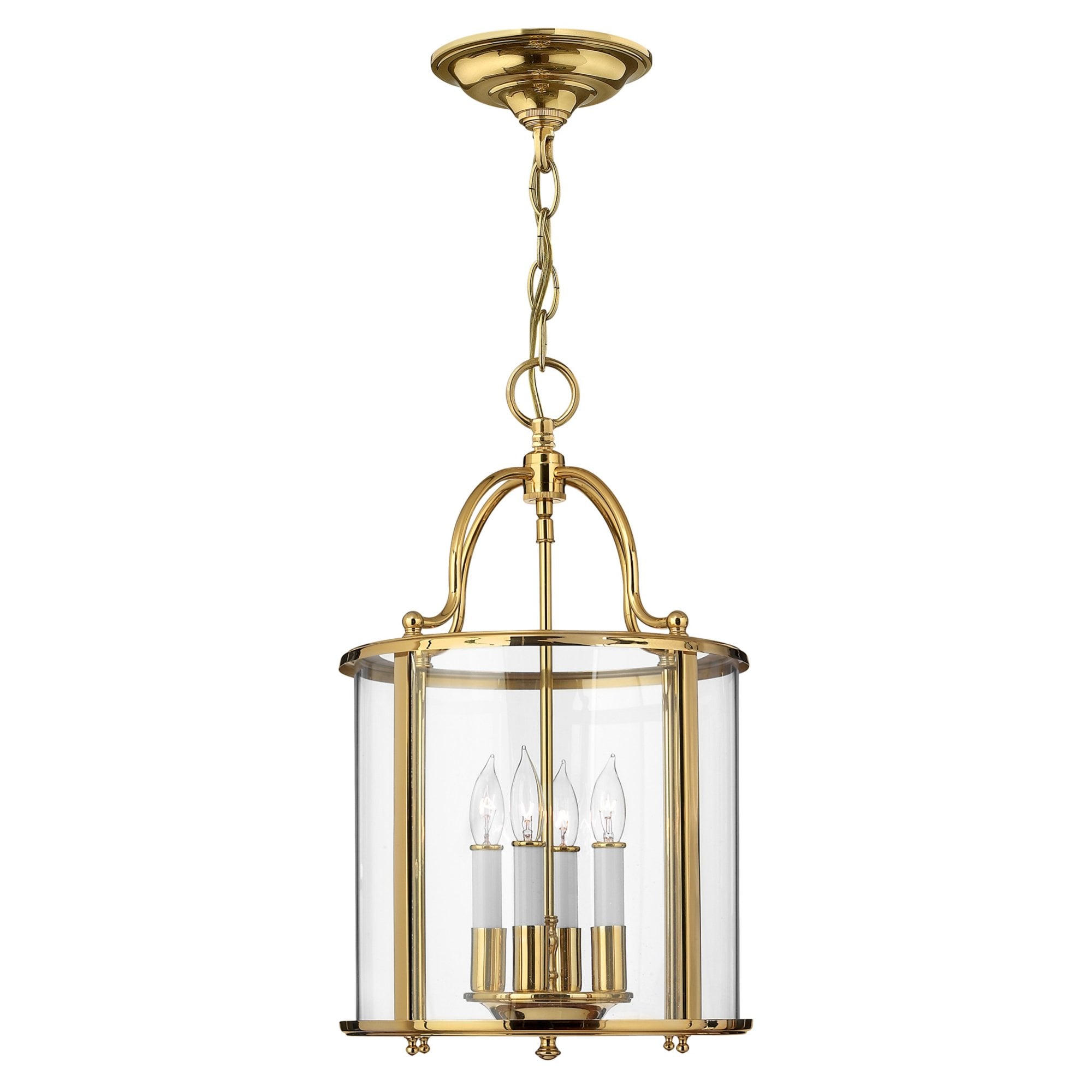 Hinkley Gentry 4 Light Medium Pendant - Polished Brass