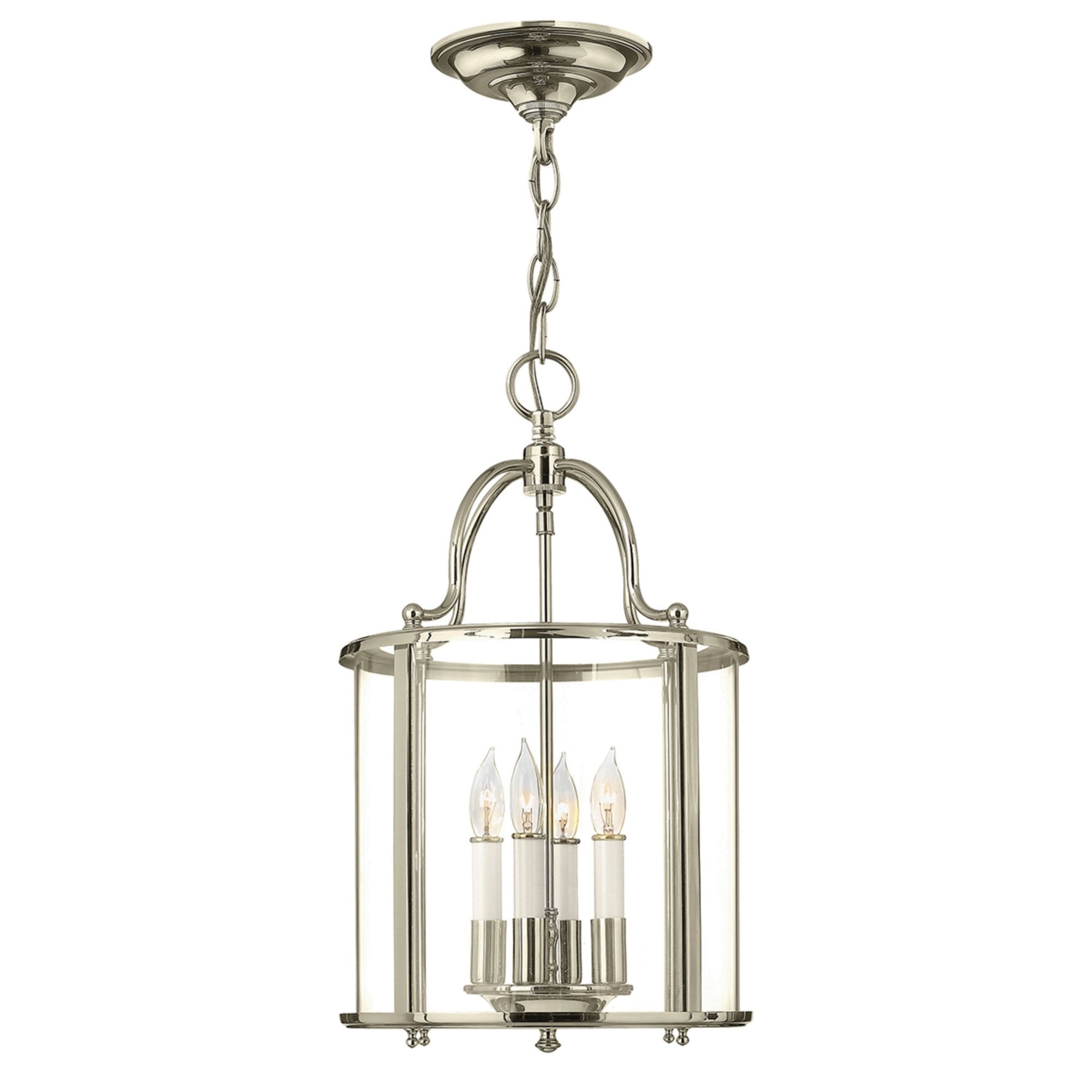 Hinkley Gentry 4 Light Medium Pendant - Polished Nickel