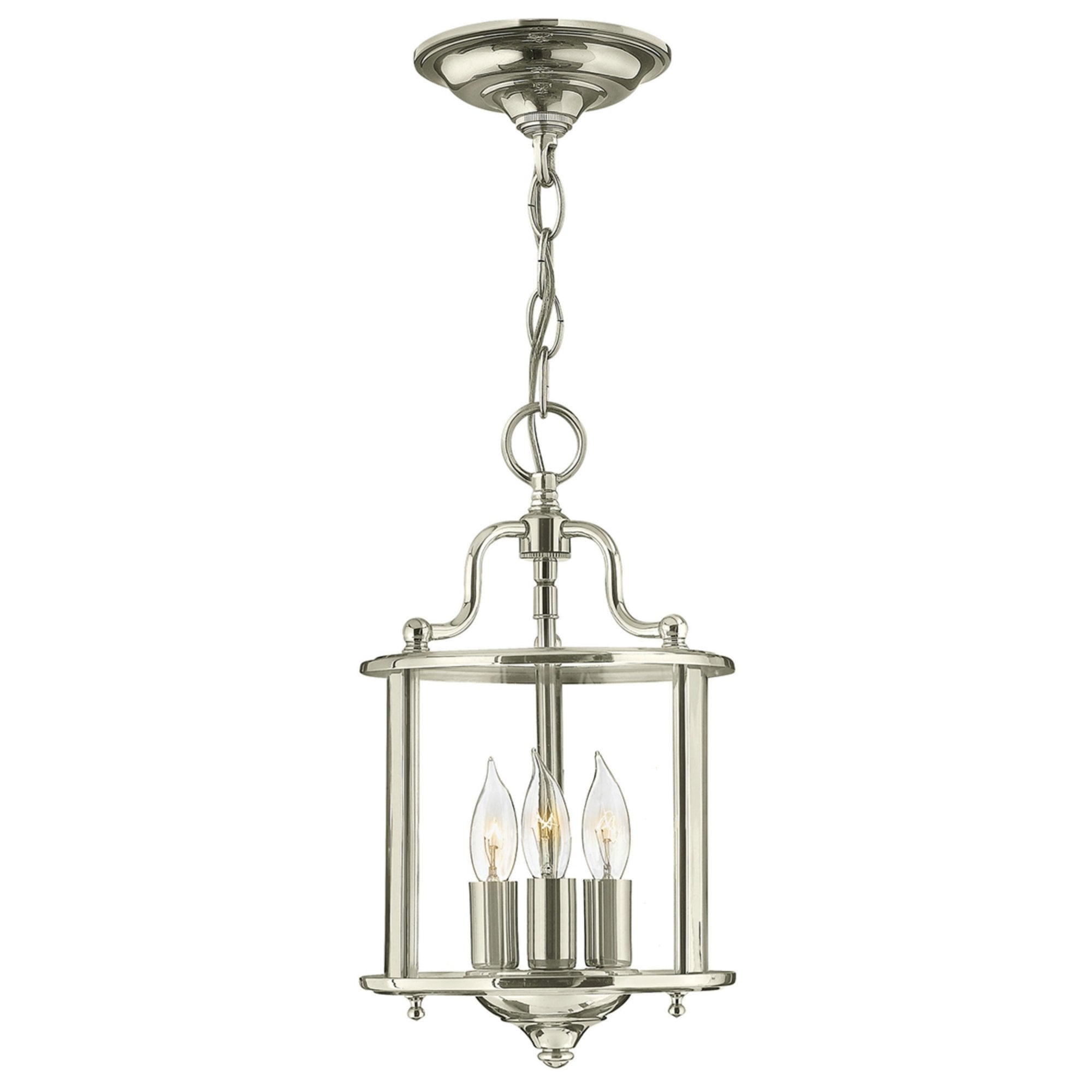 Hinkley Gentry 3 Light Small Pendant - Polished Nickel