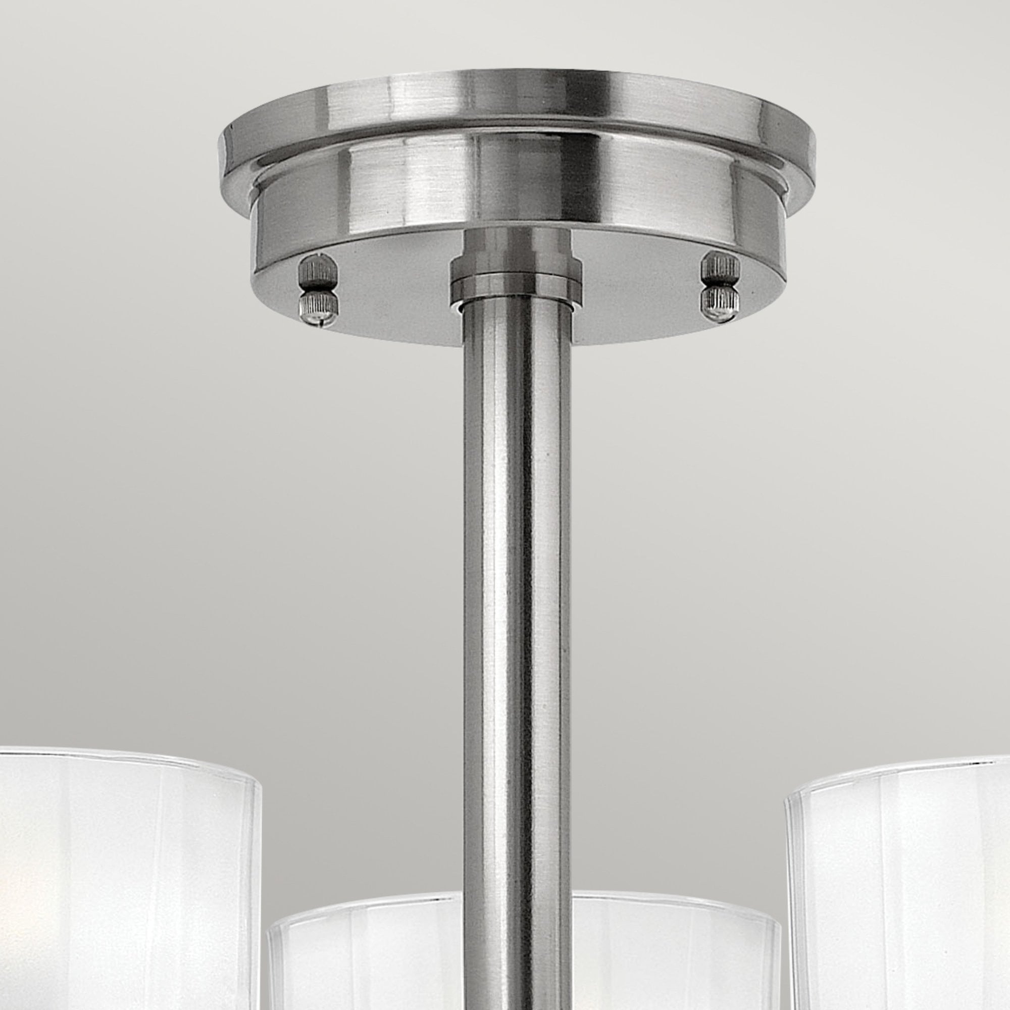 Hinkley Meridian 3 Light Semi-Flush - Brushed Nickel
