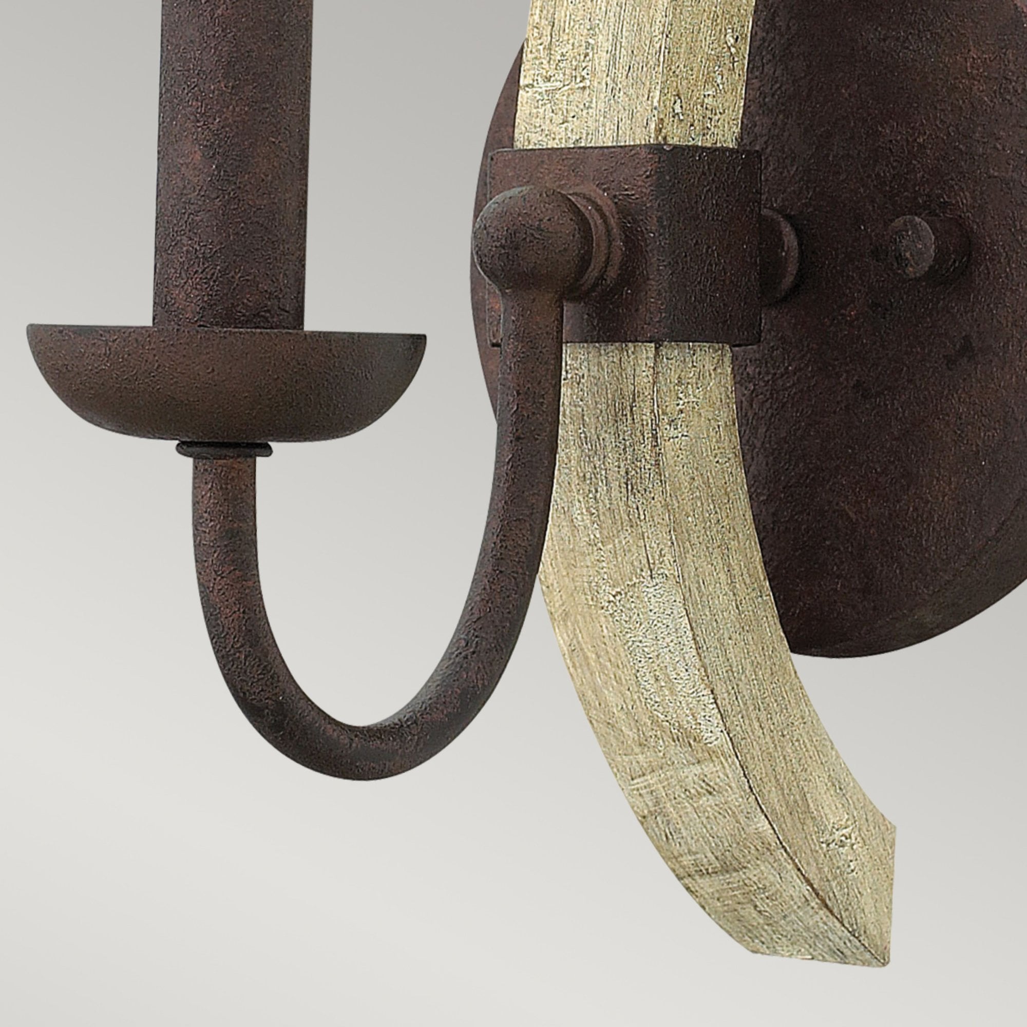 Hinkley Middlefield Single Wall Light - Iron Rust