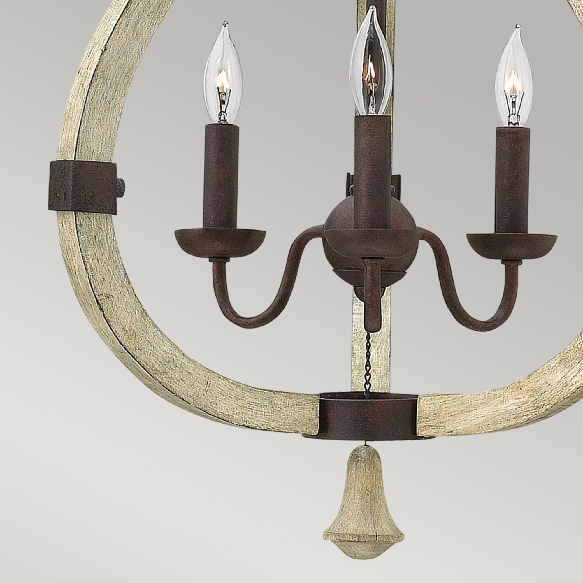 Hinkley Middlefield 3 Light Chandelier  - Iron Rust