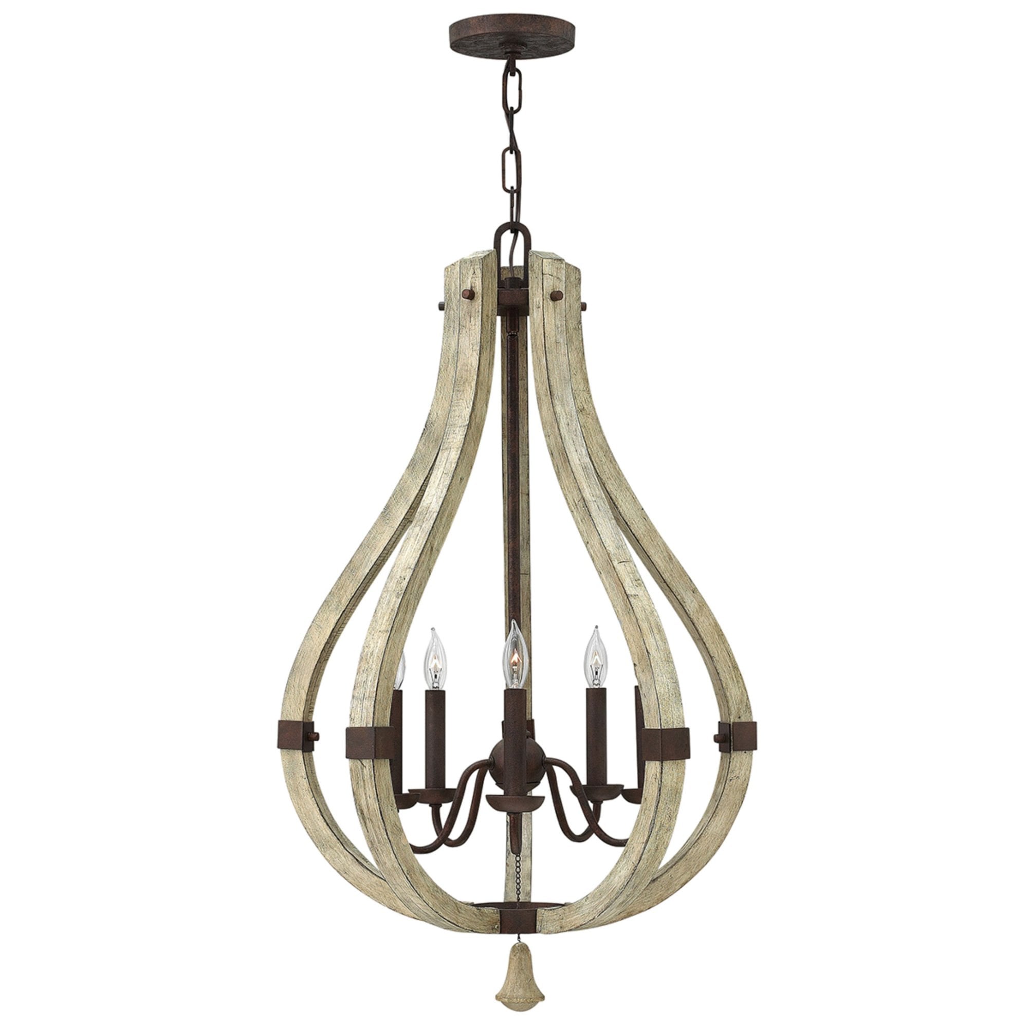 Hinkley Middlefield 5 Light Chandelier  - Iron Rust