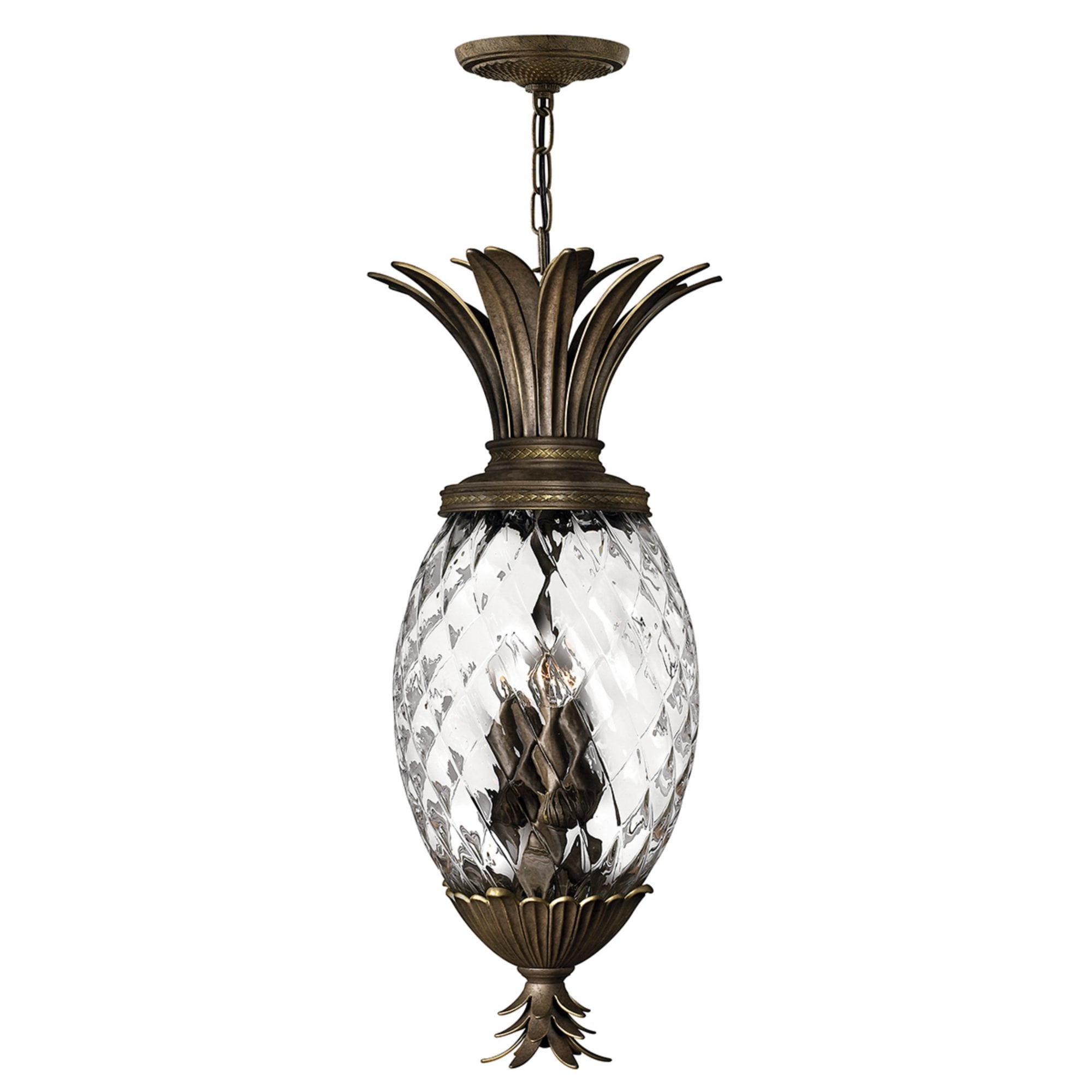 Hinkley Plantation 4 Light Pendant - Pearl Bronze