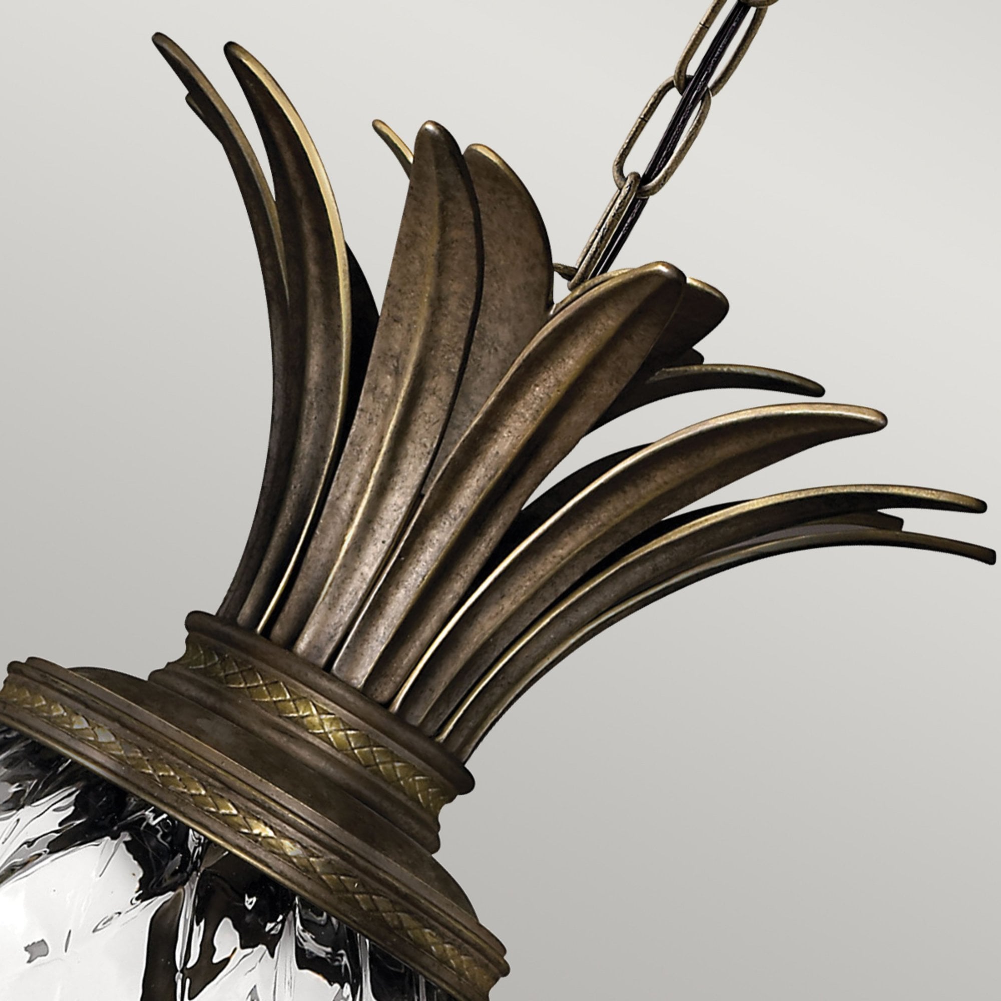 Hinkley Plantation 4 Light Pendant - Pearl Bronze