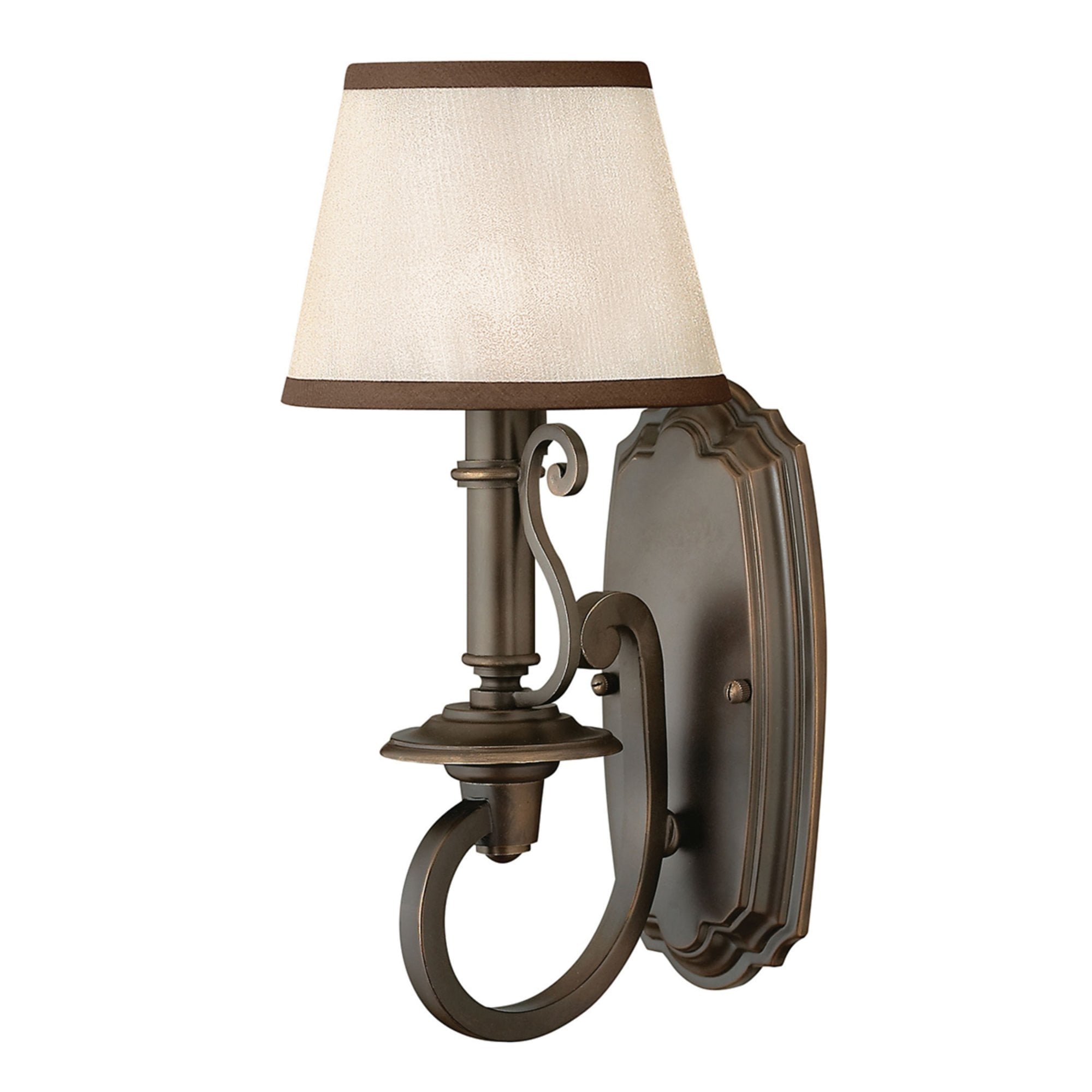 Hinkley Plymouth Single Wall Light - Olde Bronze
