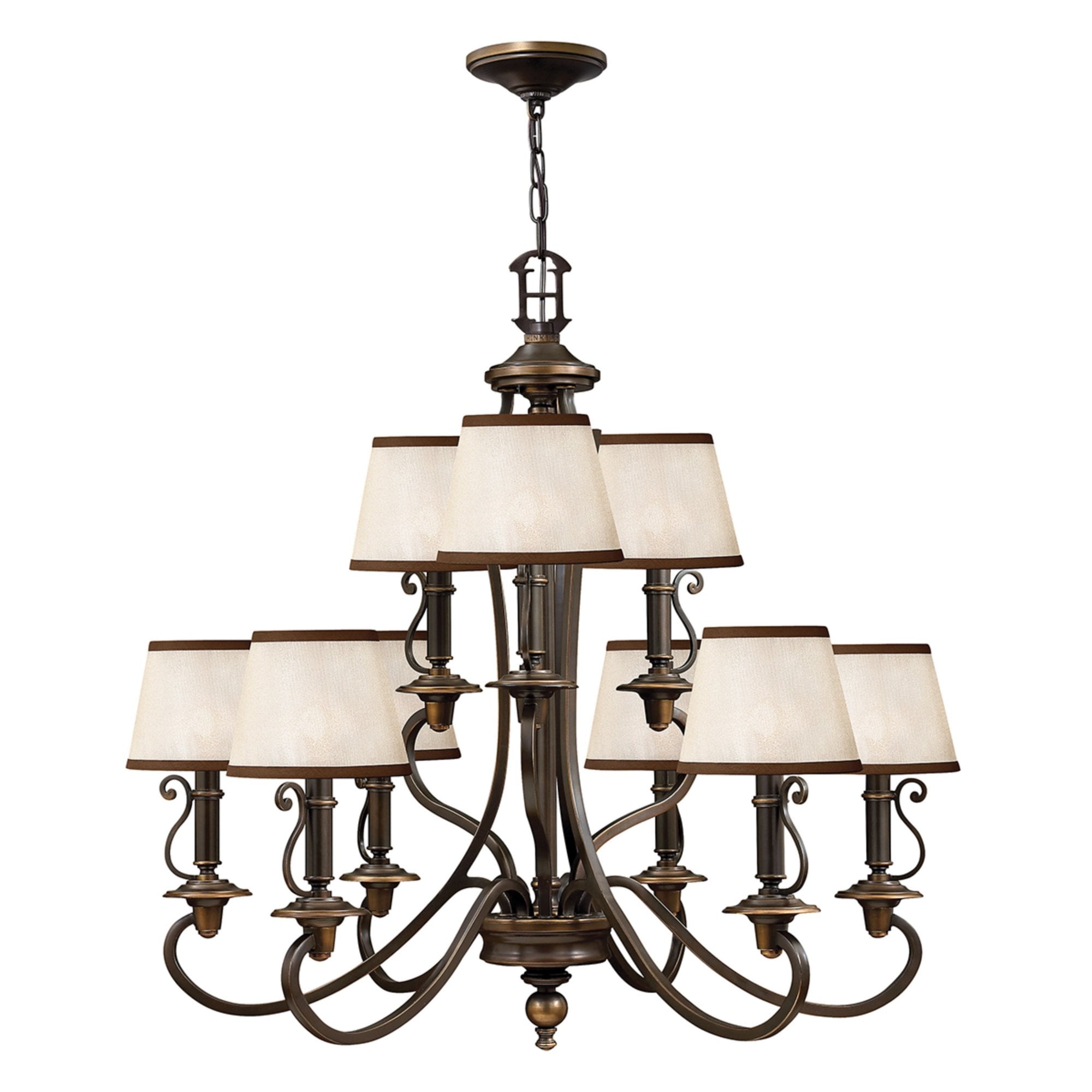 Hinkley Plymouth 9 Light Chandelier - Olde Bronze