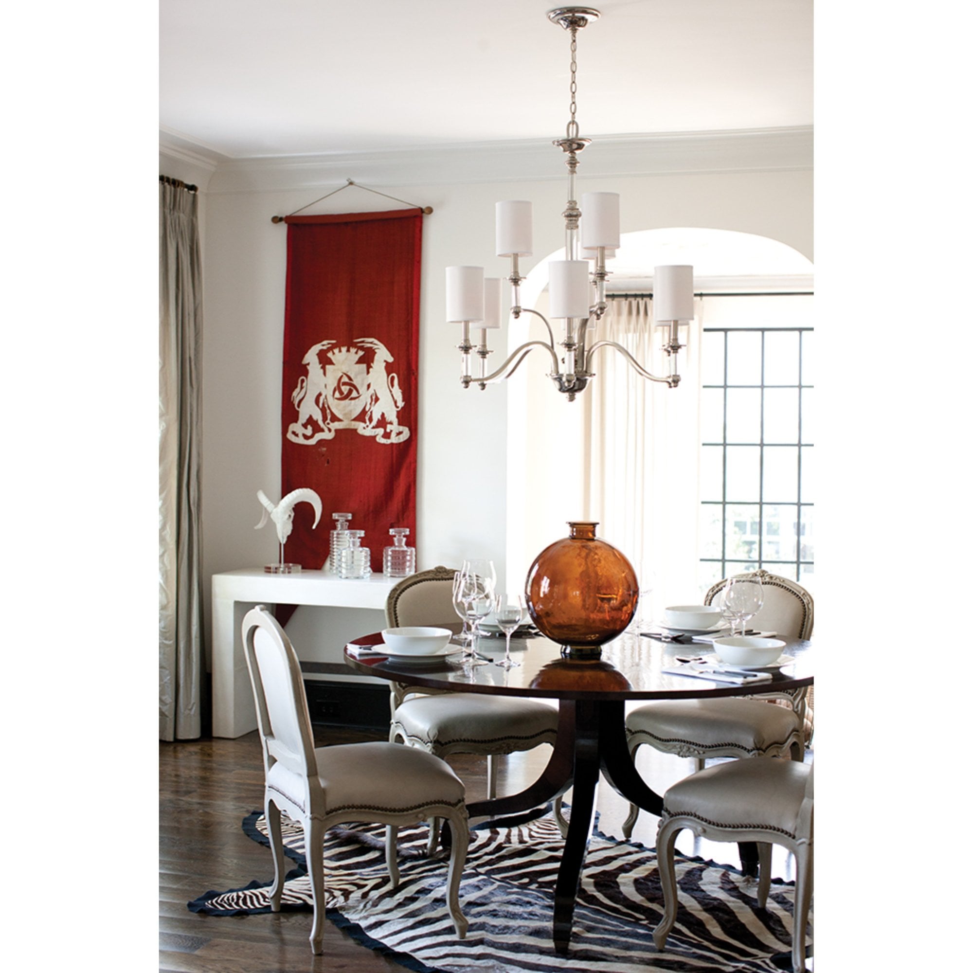 Hinkley Sussex 9 Light Chandelier - Brushed Nickel