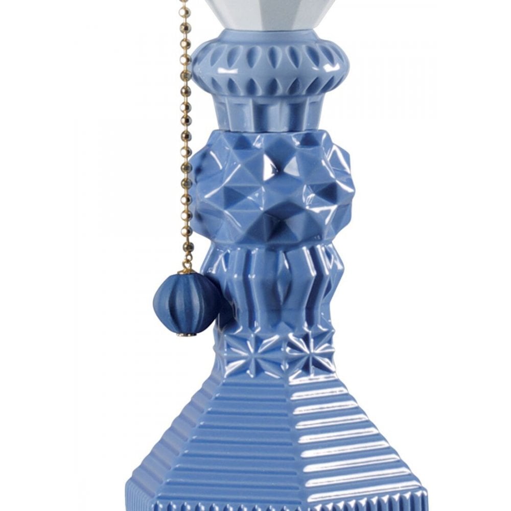 Lladro Belle De Nuit Table Lamp - Blue