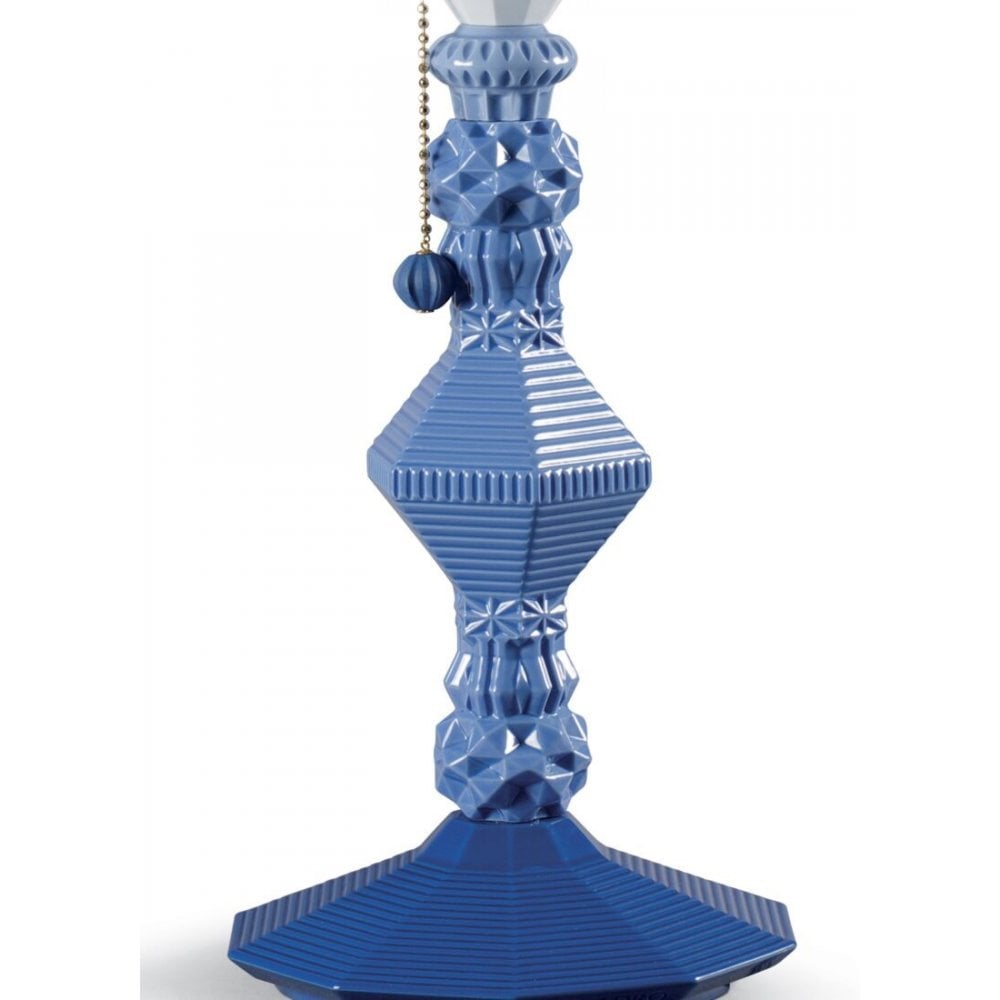 Lladro Belle De Nuit Table Lamp - Blue